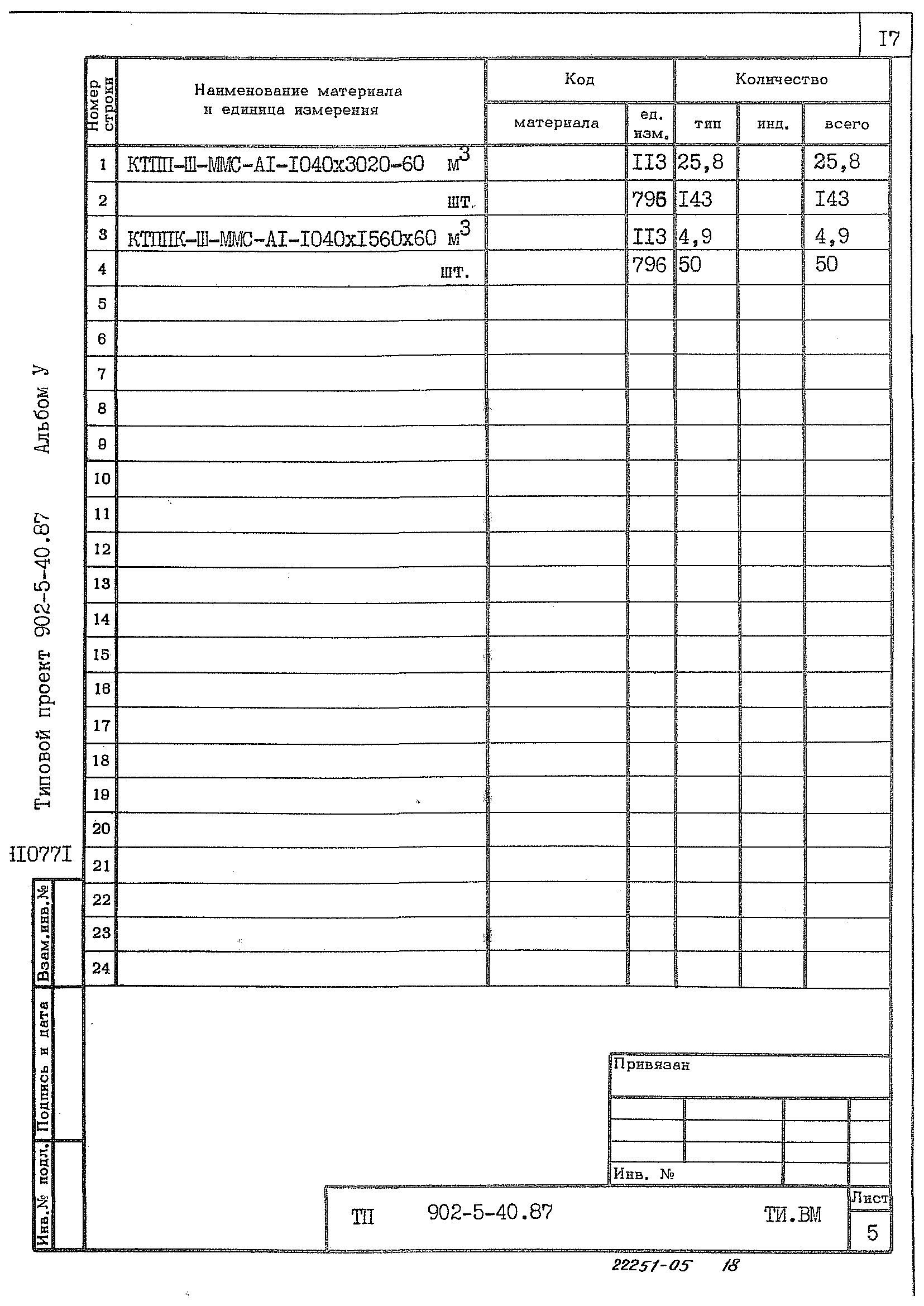 Типовой проект 902-5-40.87