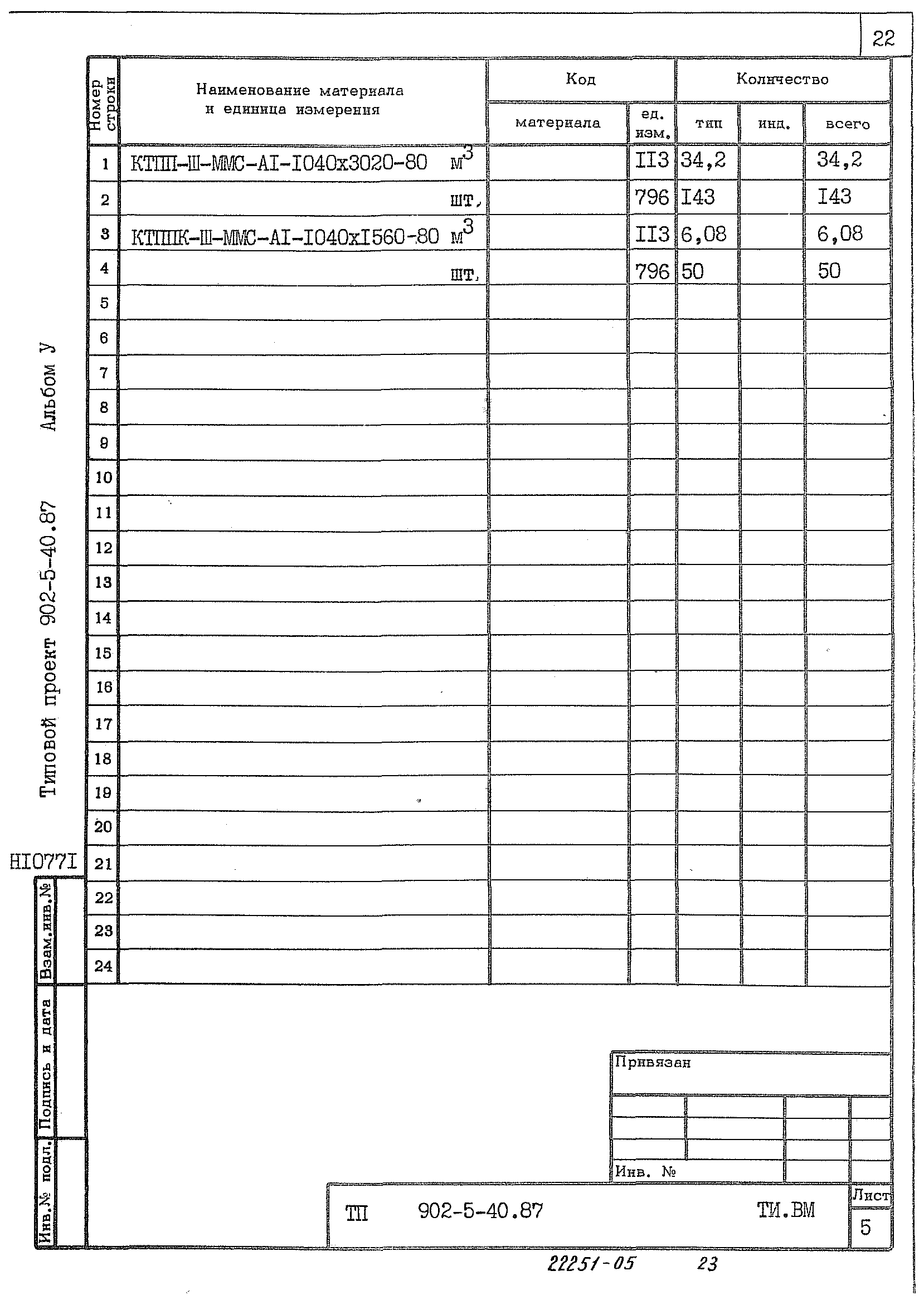 Типовой проект 902-5-40.87