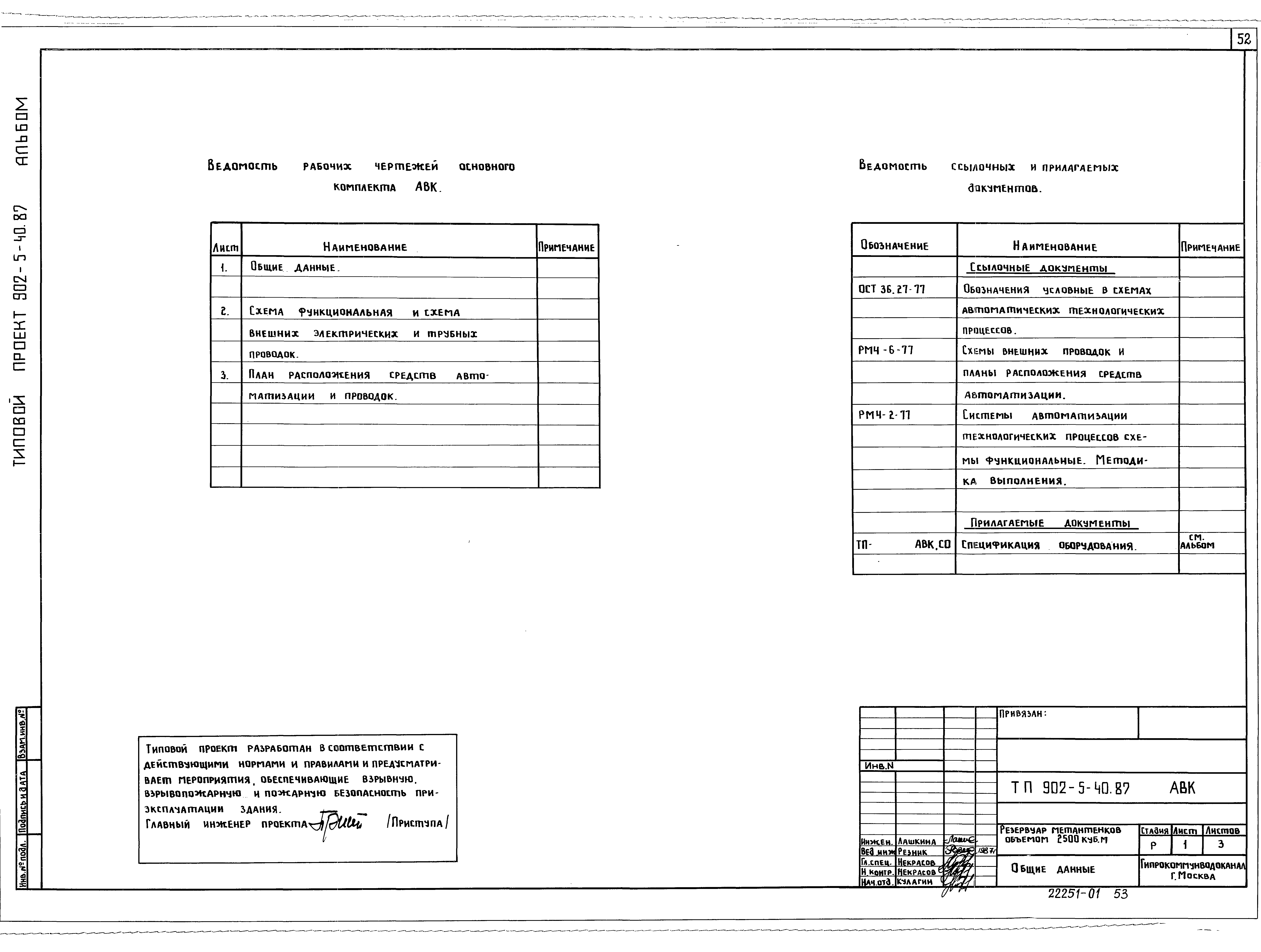 Типовой проект 902-5-40.87
