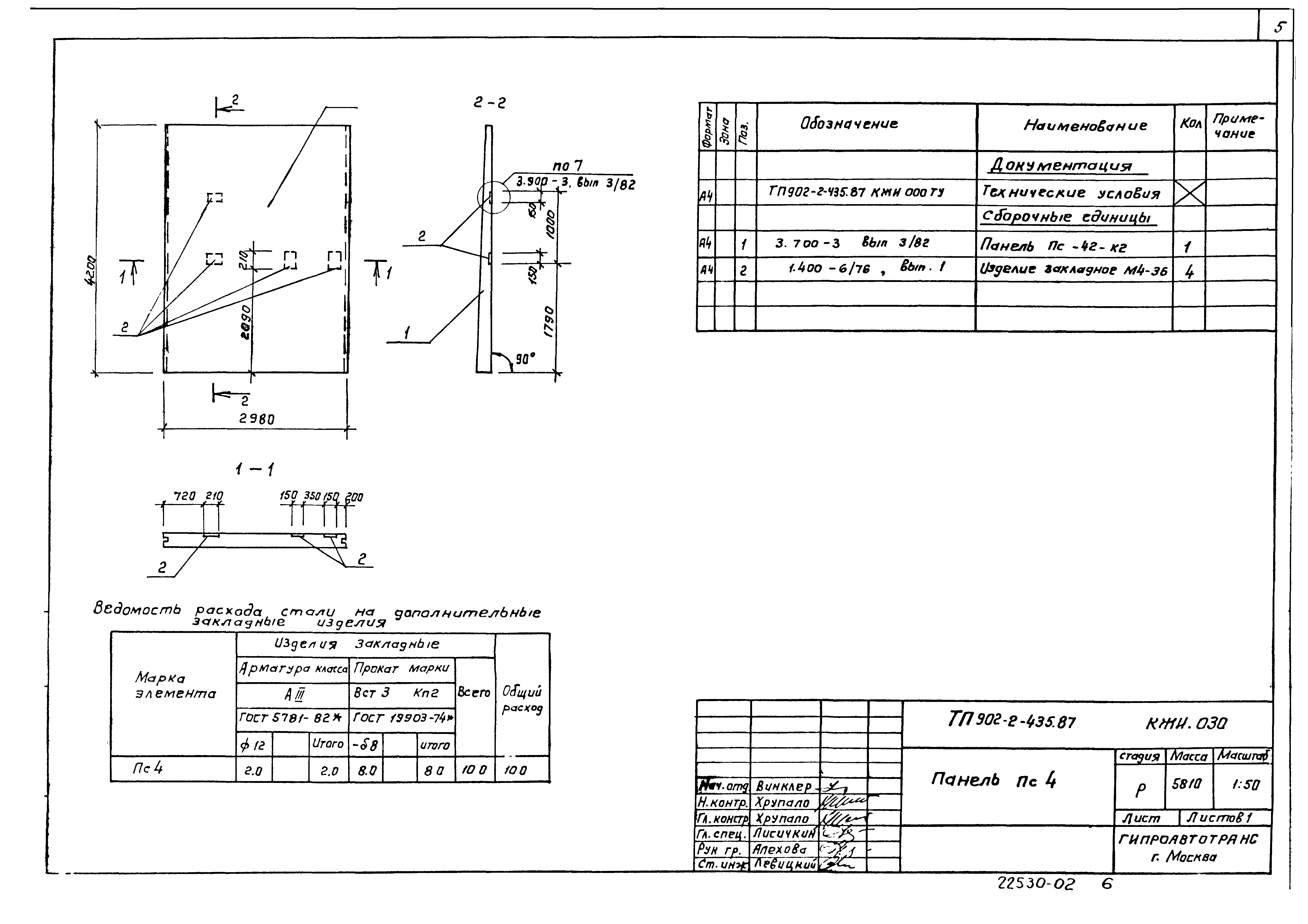 Типовой проект 902-2-435.87