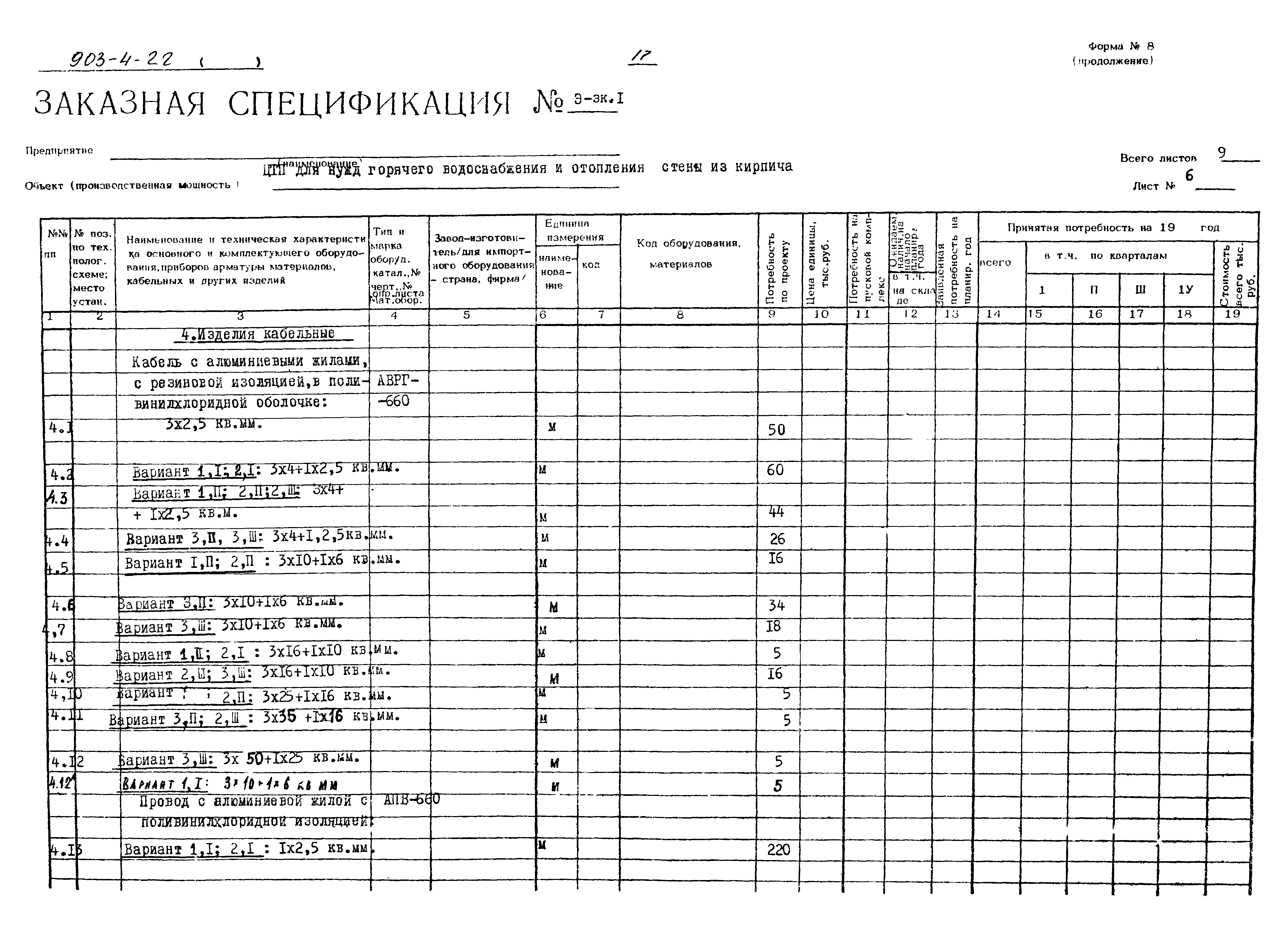 Типовой проект 903-4-22