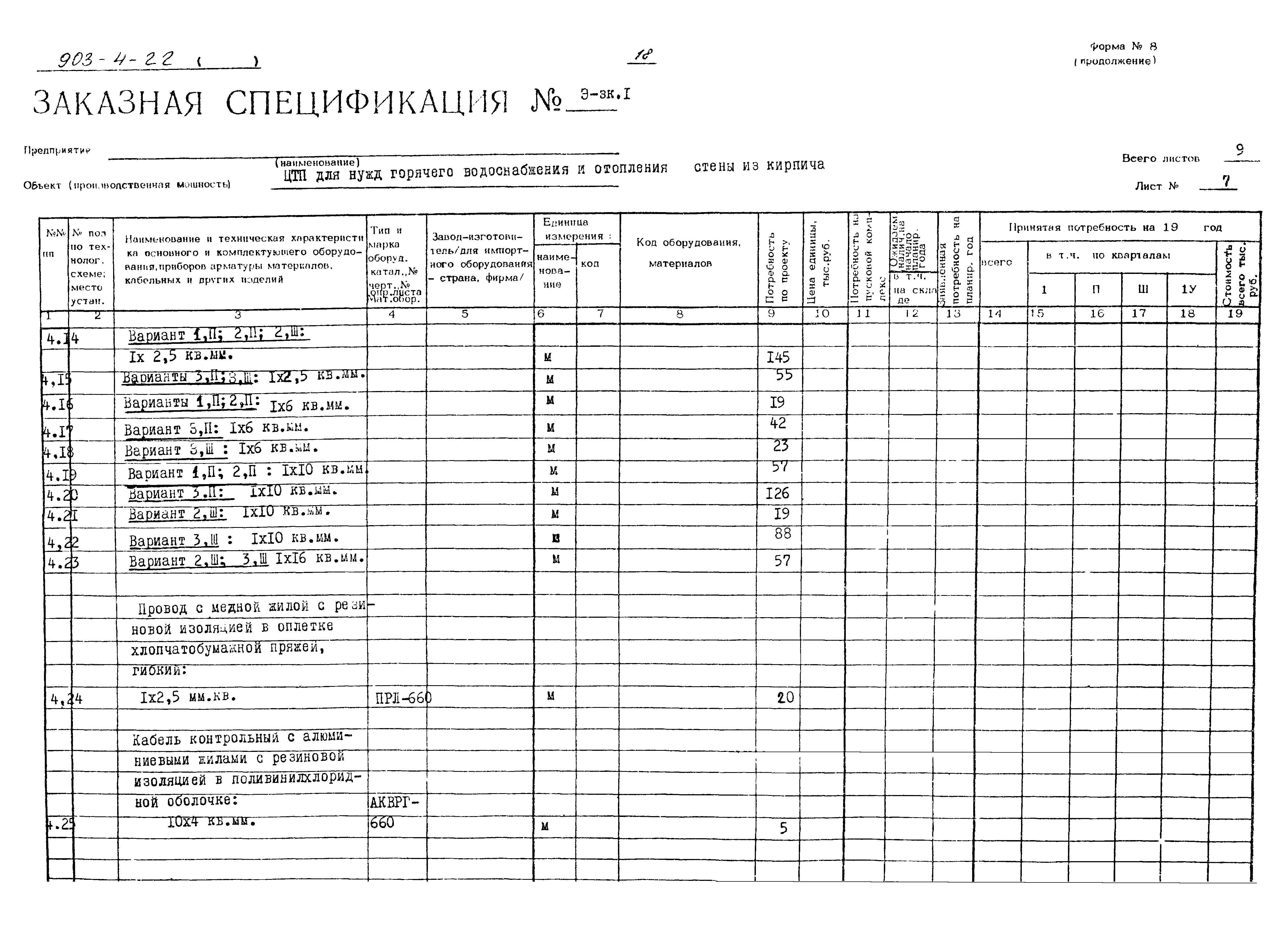 Типовой проект 903-4-22