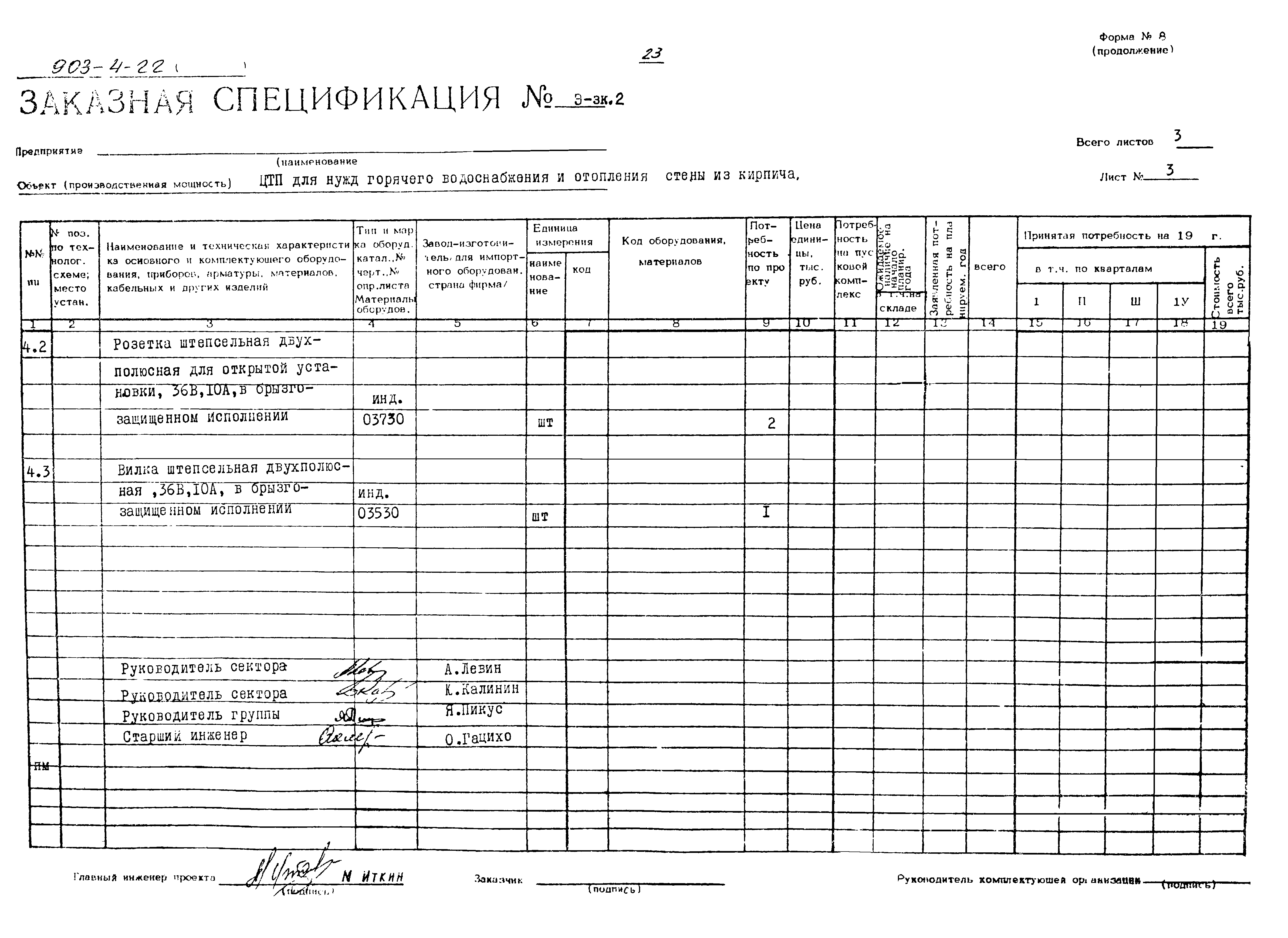 Типовой проект 903-4-22