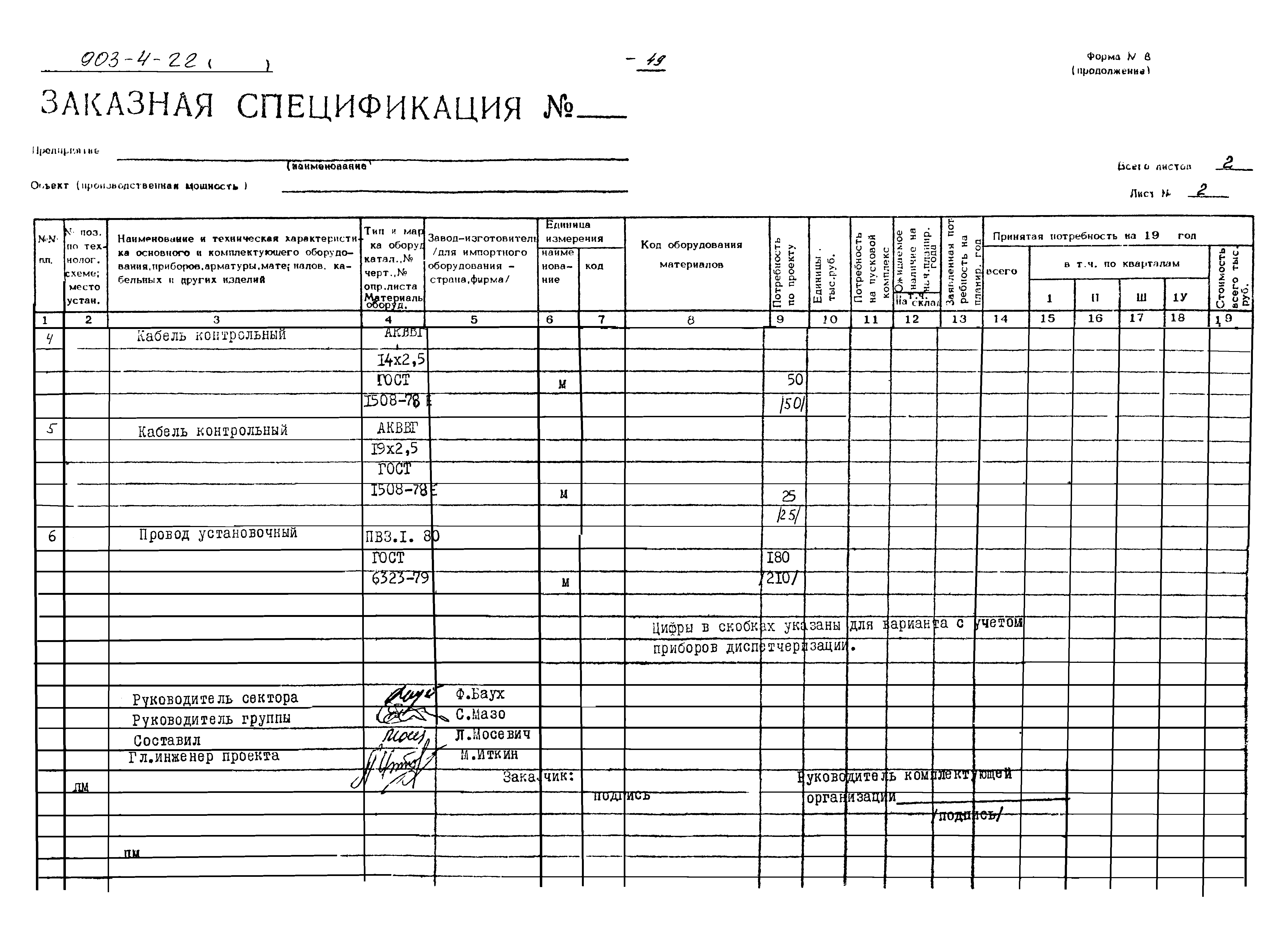 Типовой проект 903-4-22