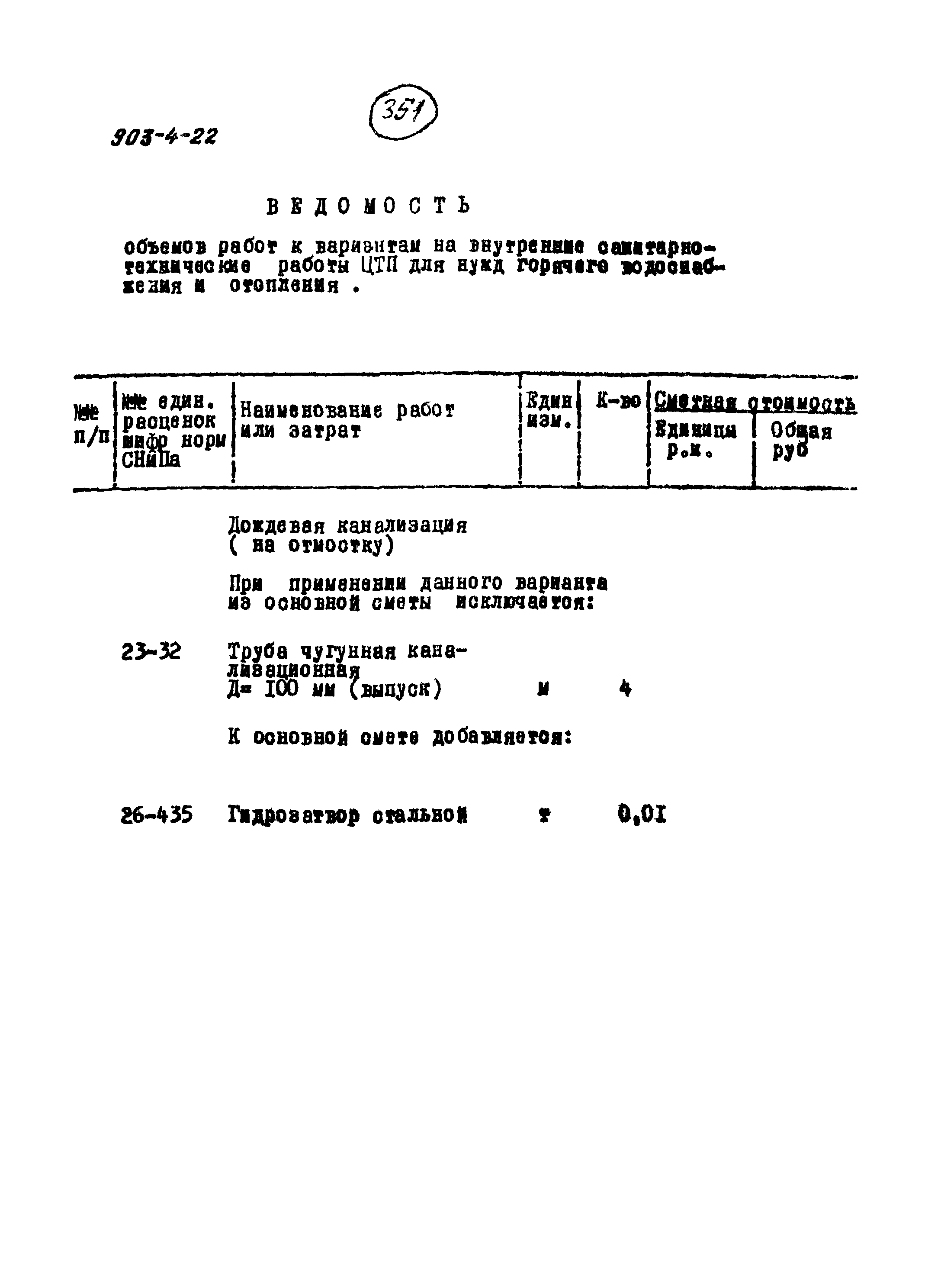 Типовой проект 903-4-22
