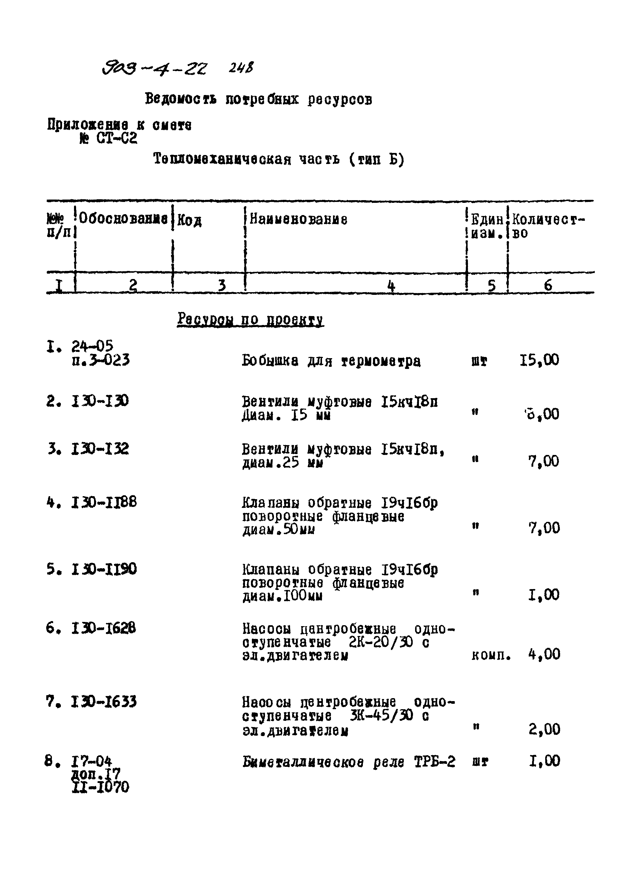 Типовой проект 903-4-22