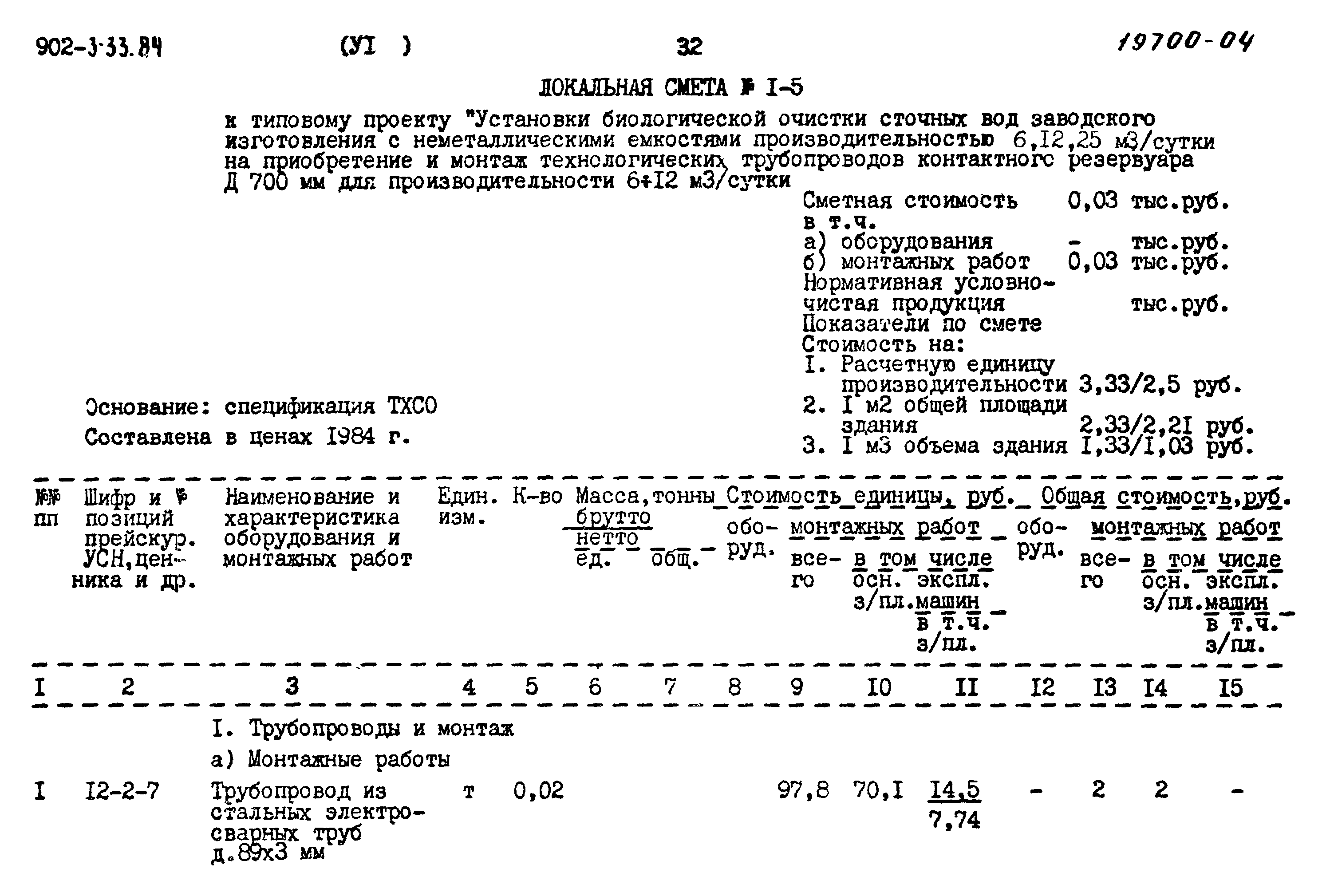 Типовой проект 902-3-33.84