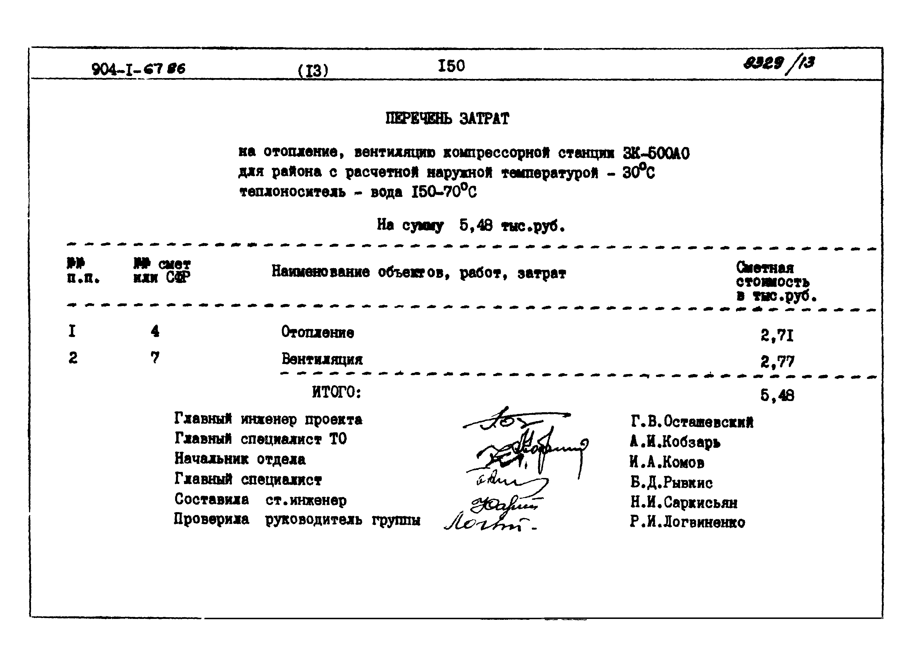 Типовой проект 904-1-67.88