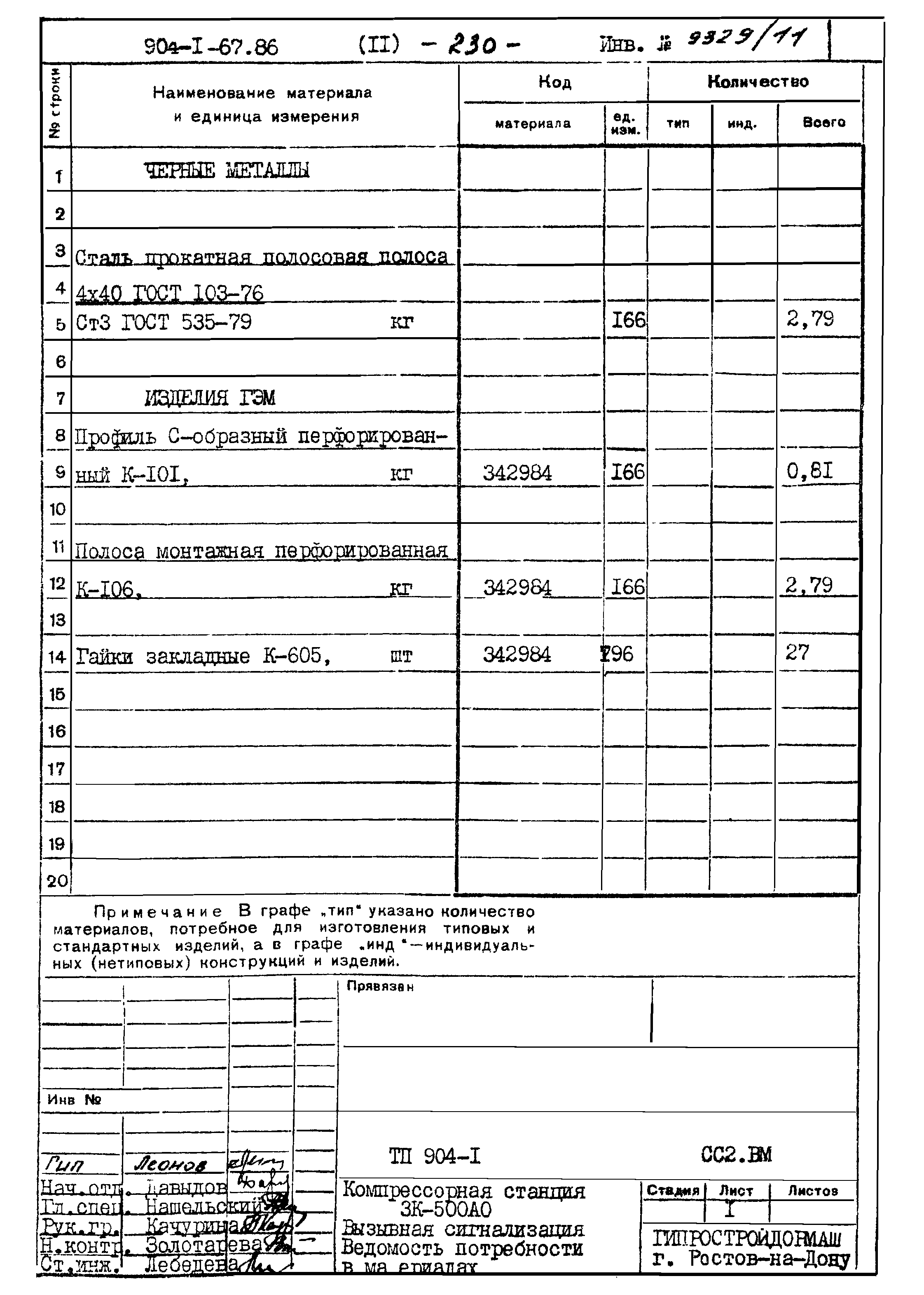Типовой проект 904-1-67.88