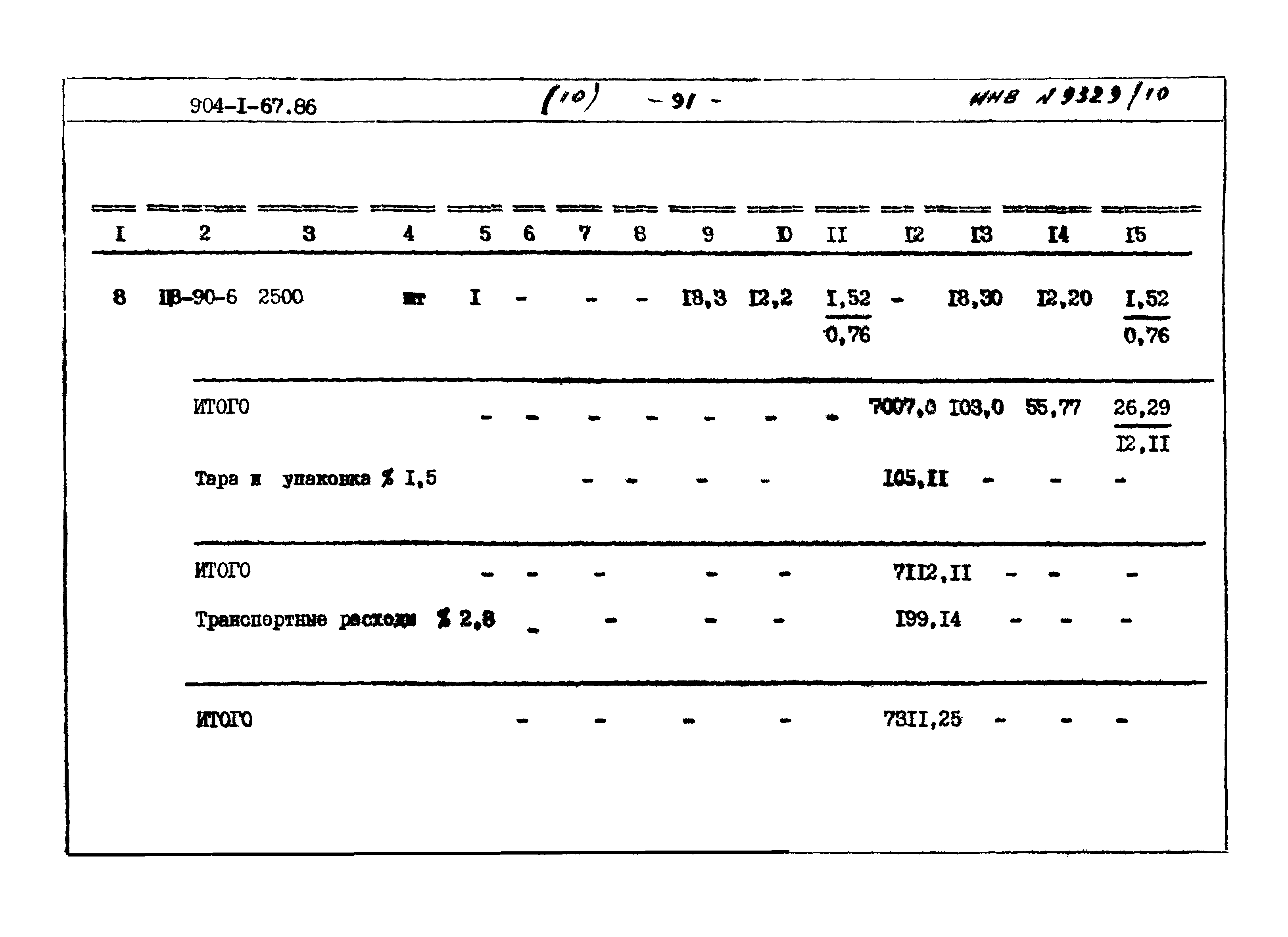 Типовой проект 904-1-67.88