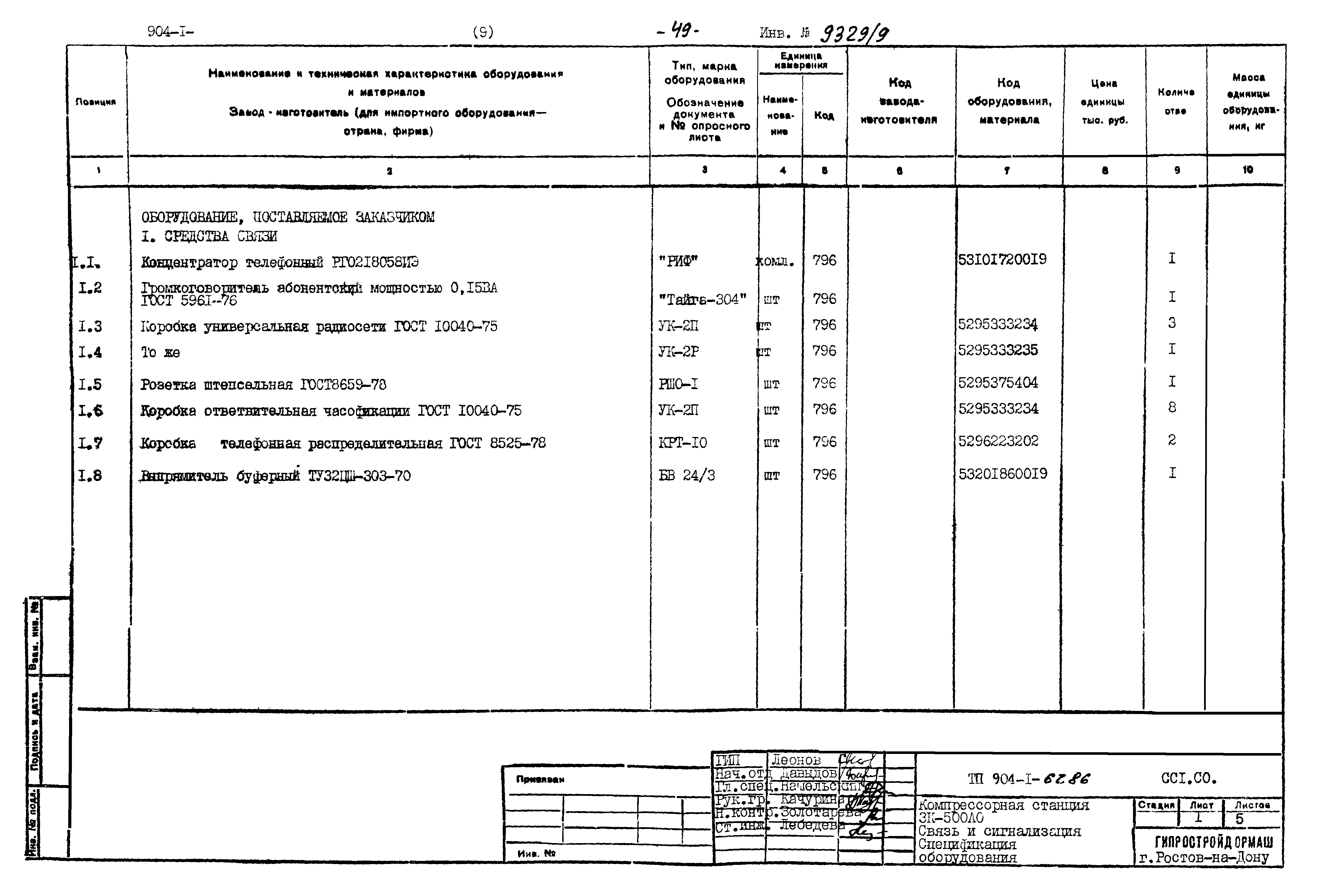 Типовой проект 904-1-67.88