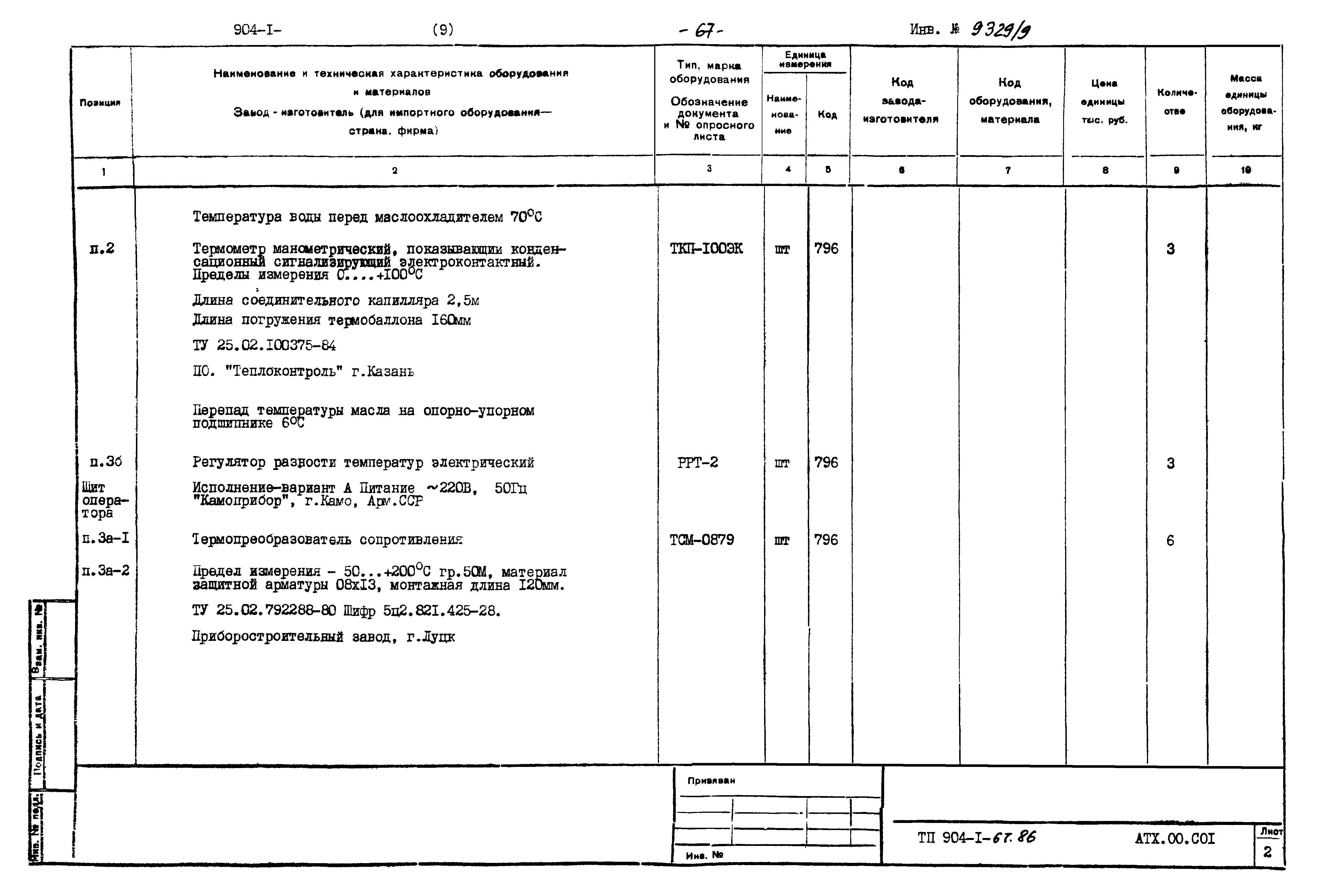 Типовой проект 904-1-67.88