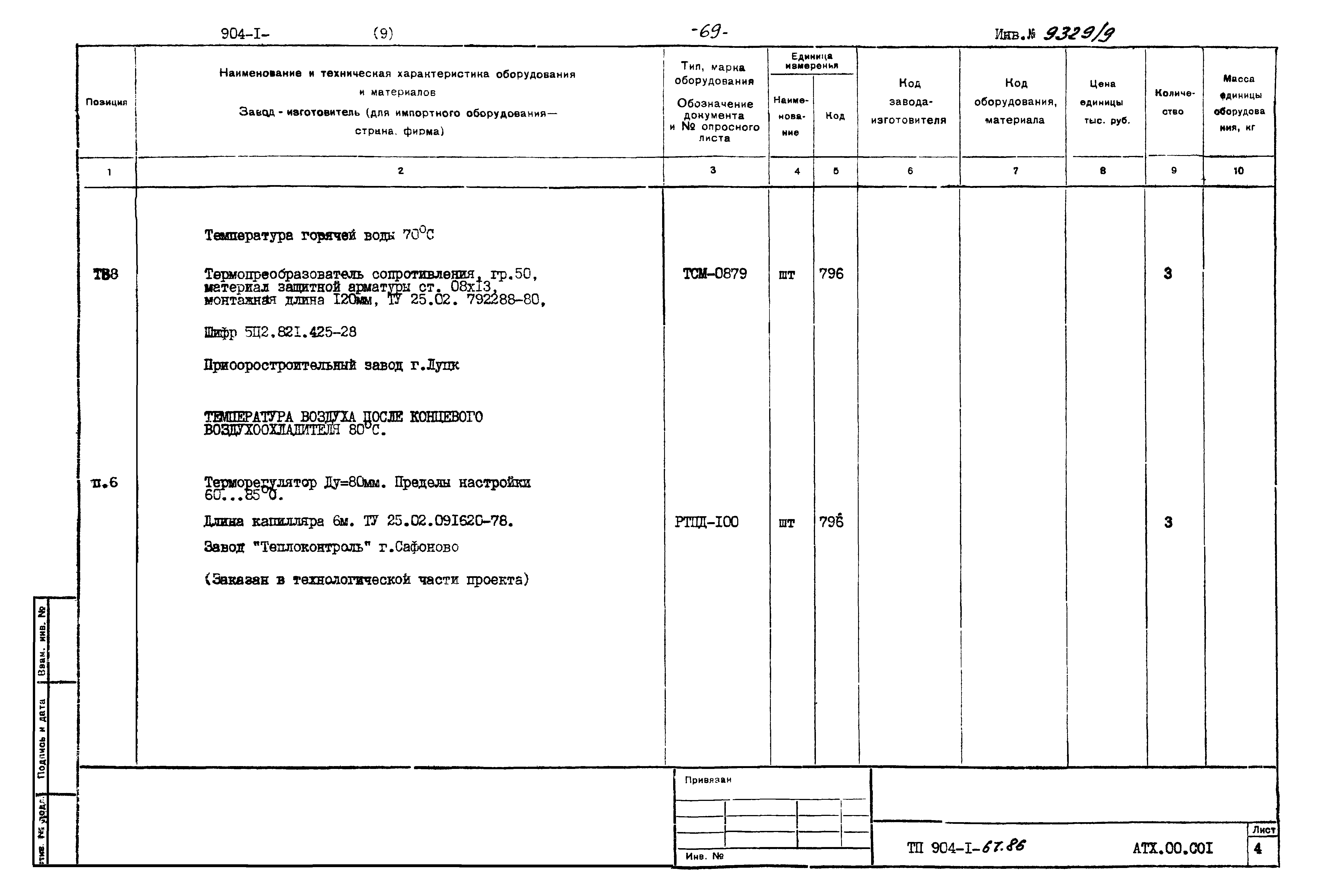 Типовой проект 904-1-67.88