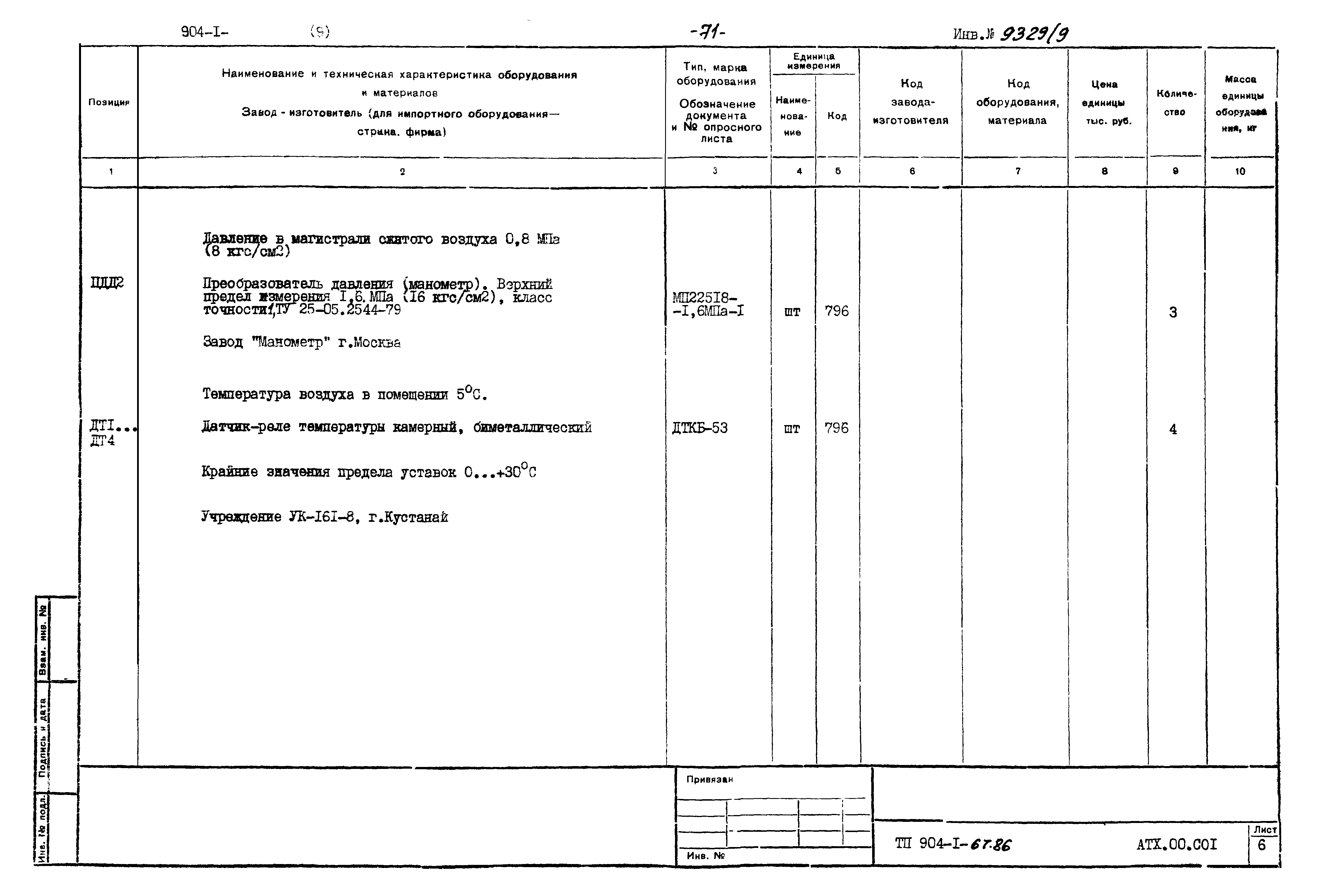 Типовой проект 904-1-67.88