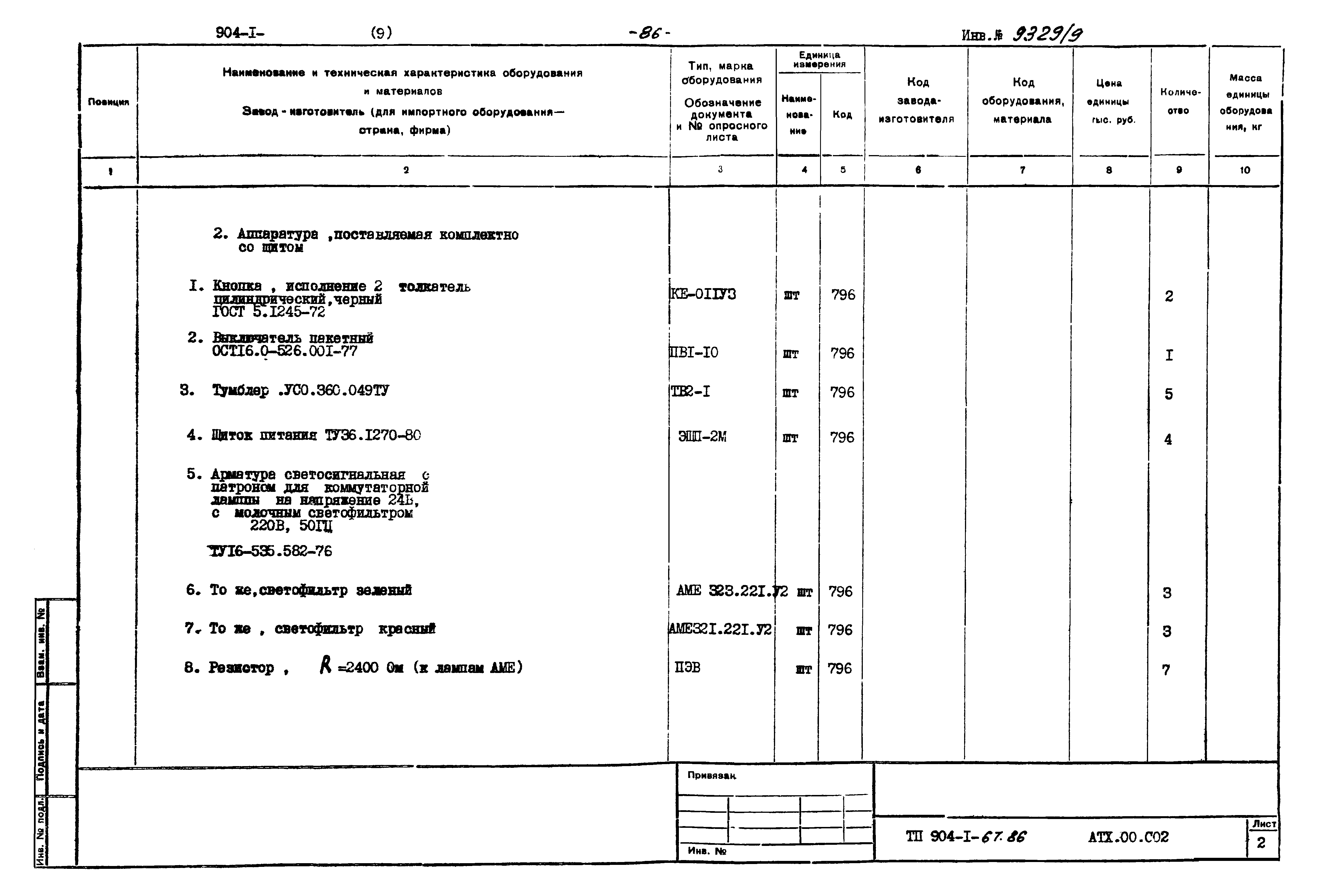 Типовой проект 904-1-67.88