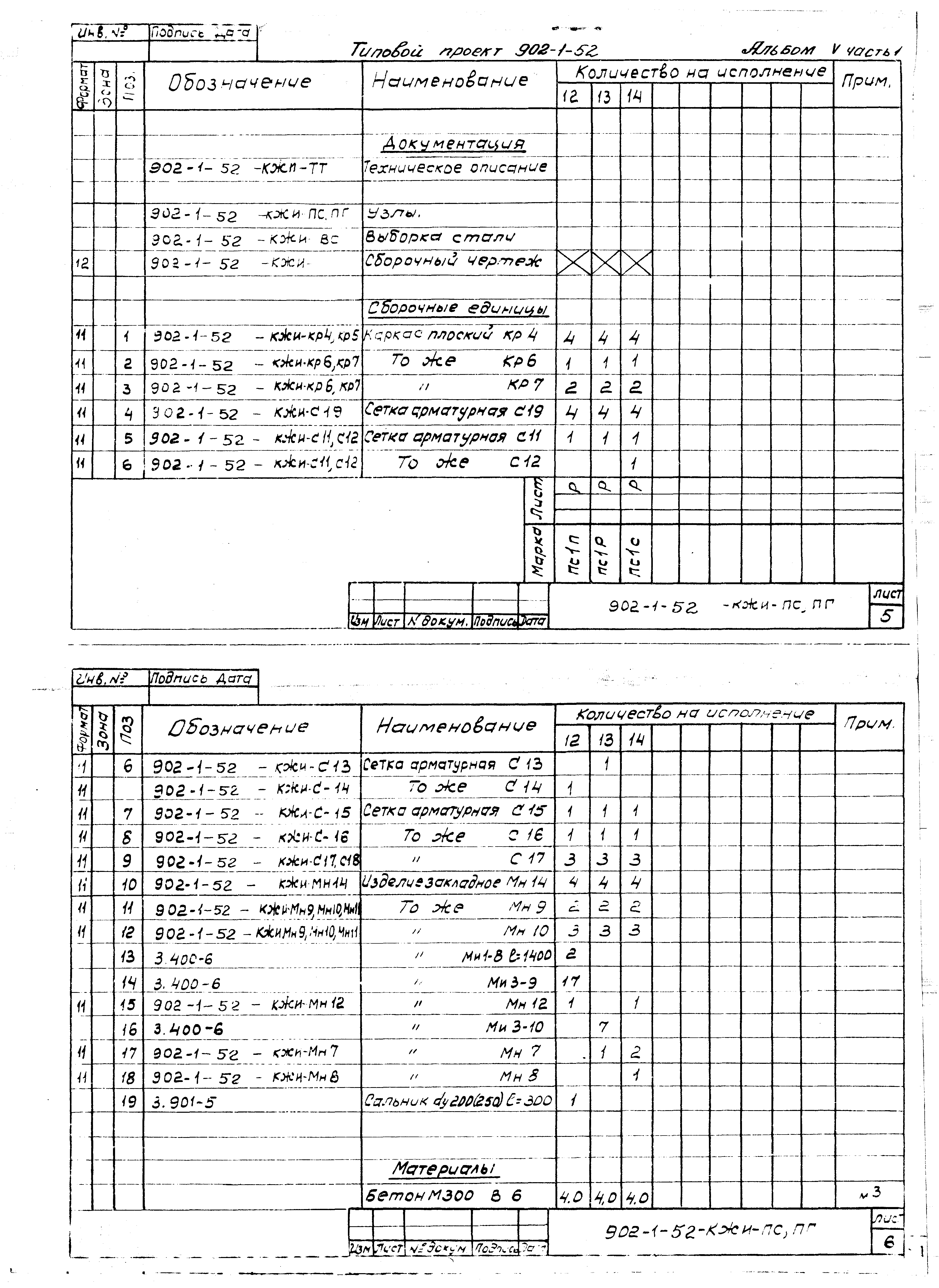 Типовой проект 902-1-52