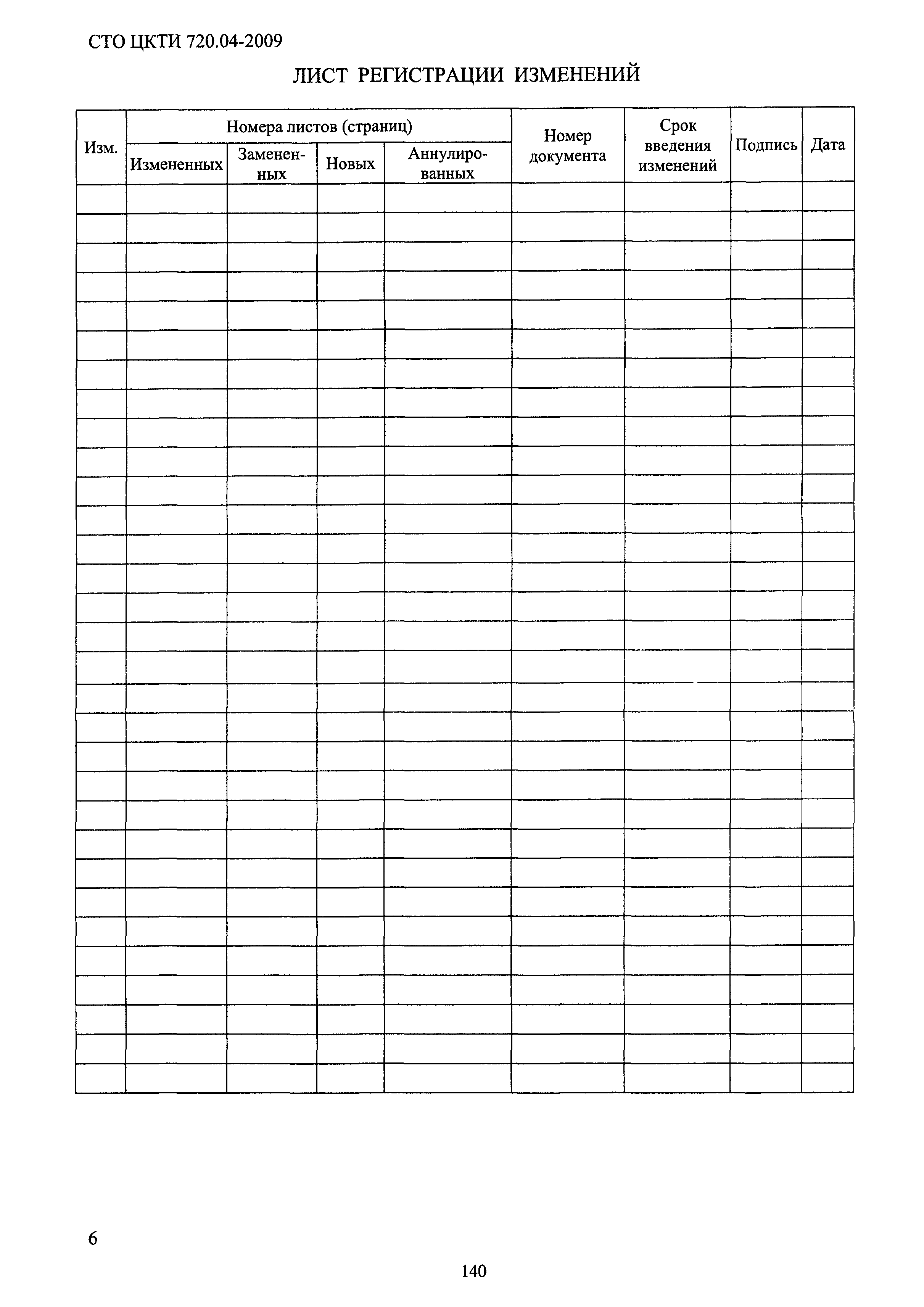 СТО ЦКТИ 720.04-2009