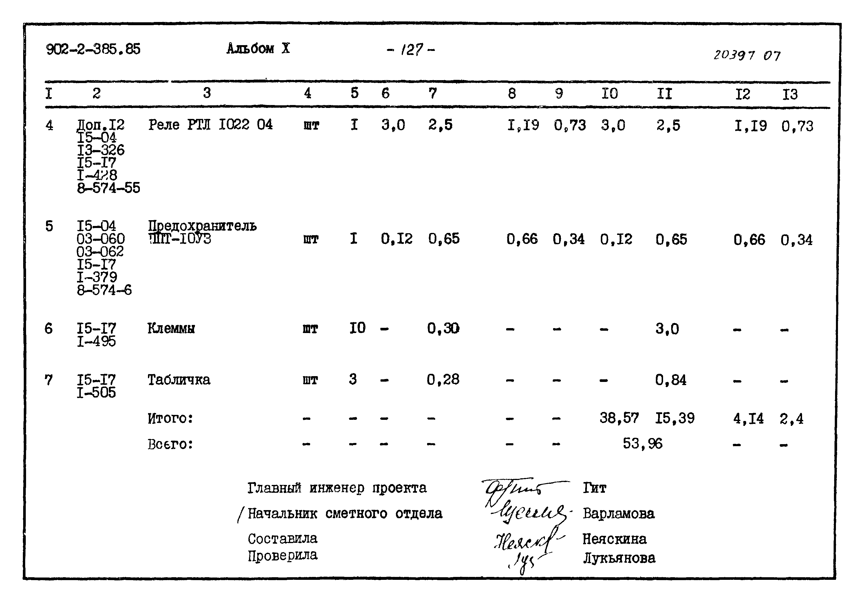Типовой проект 902-2-385.85