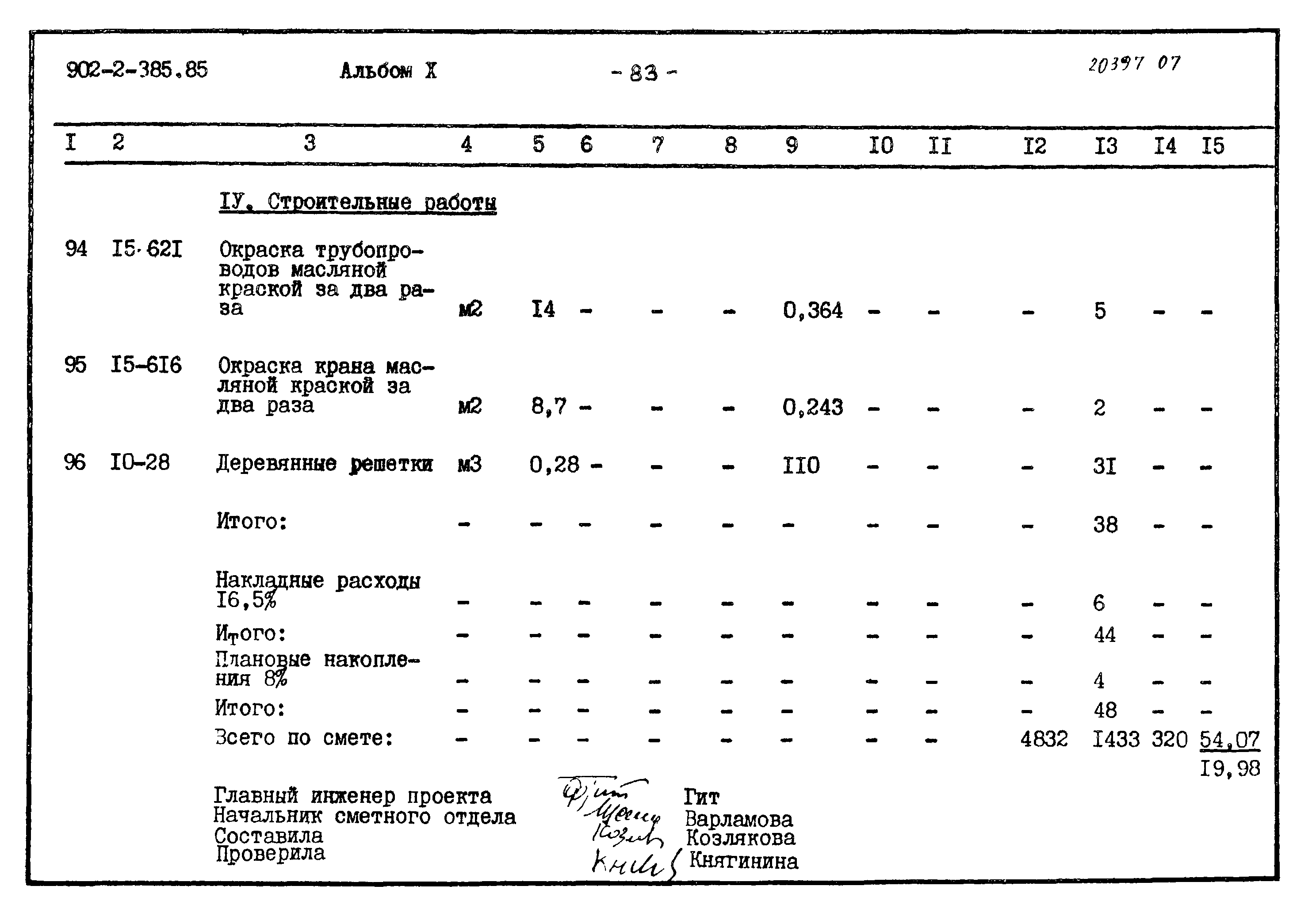 Типовой проект 902-2-385.85