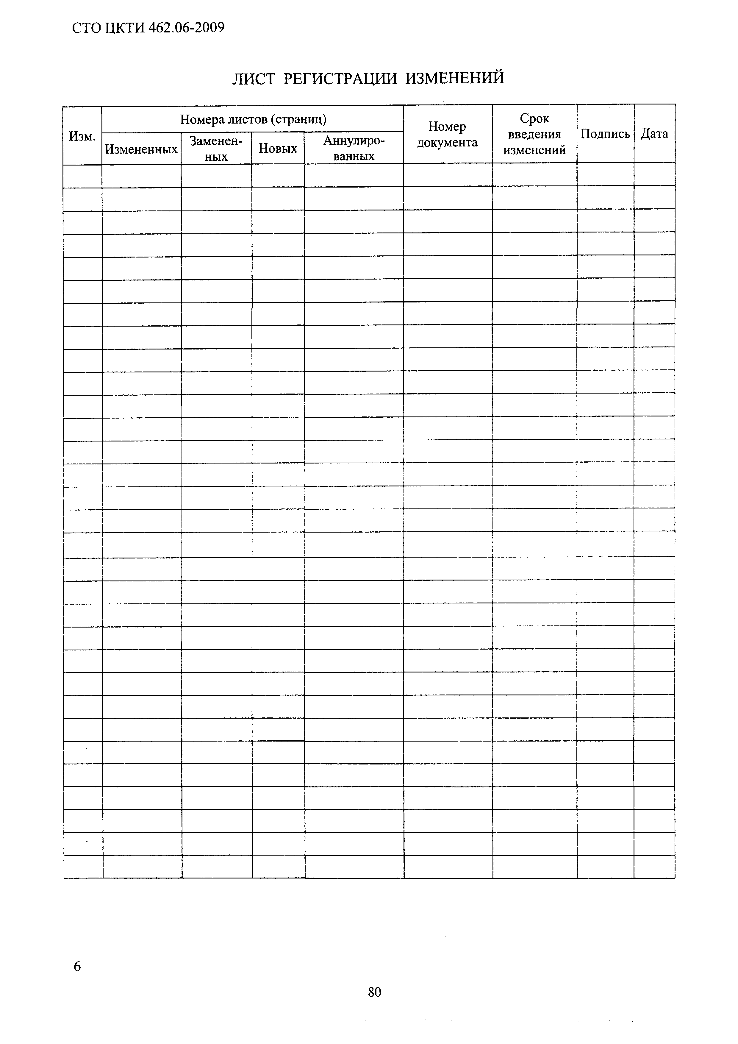 СТО ЦКТИ 462.06-2009