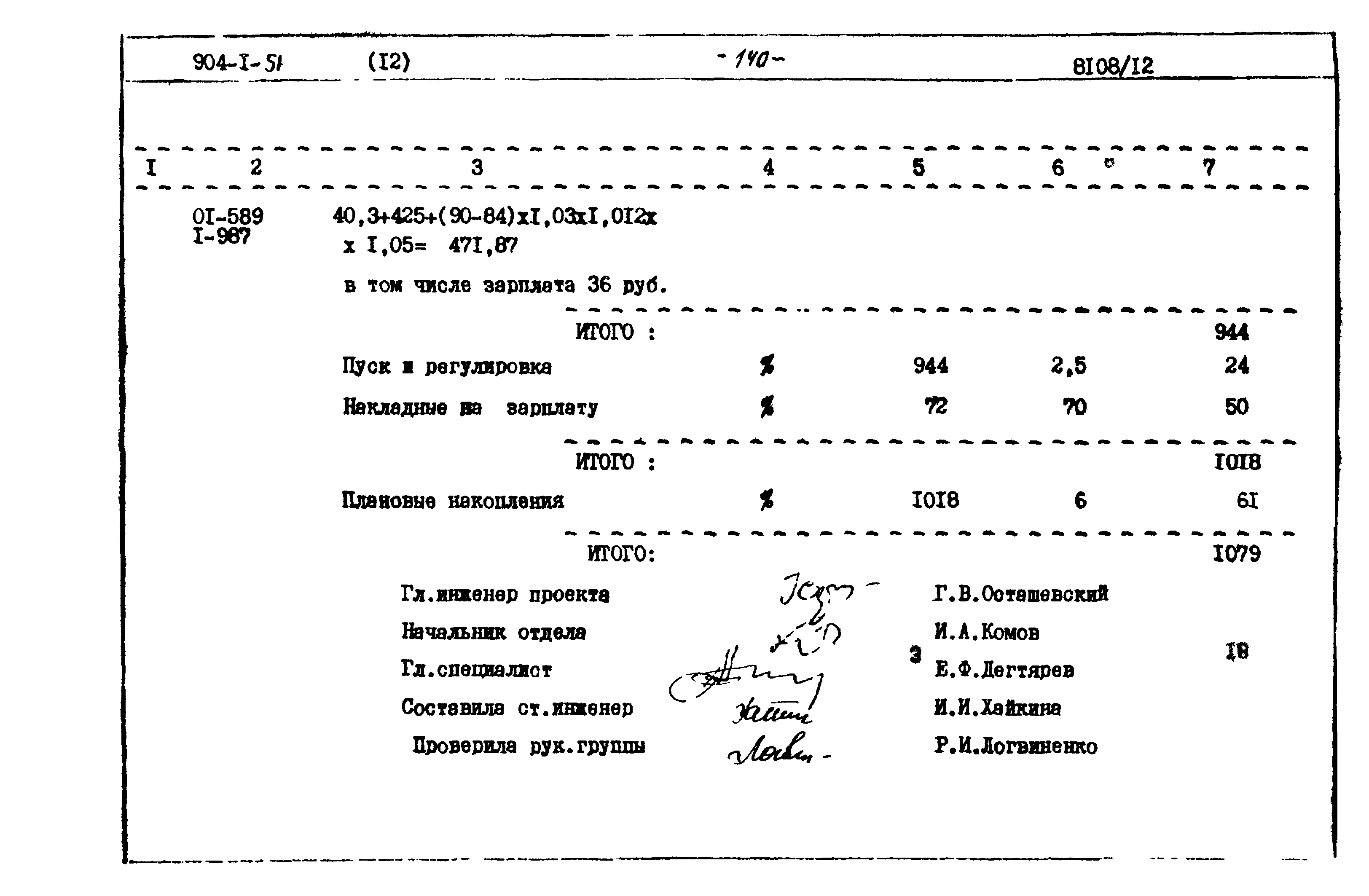 Типовой проект 904-1-51