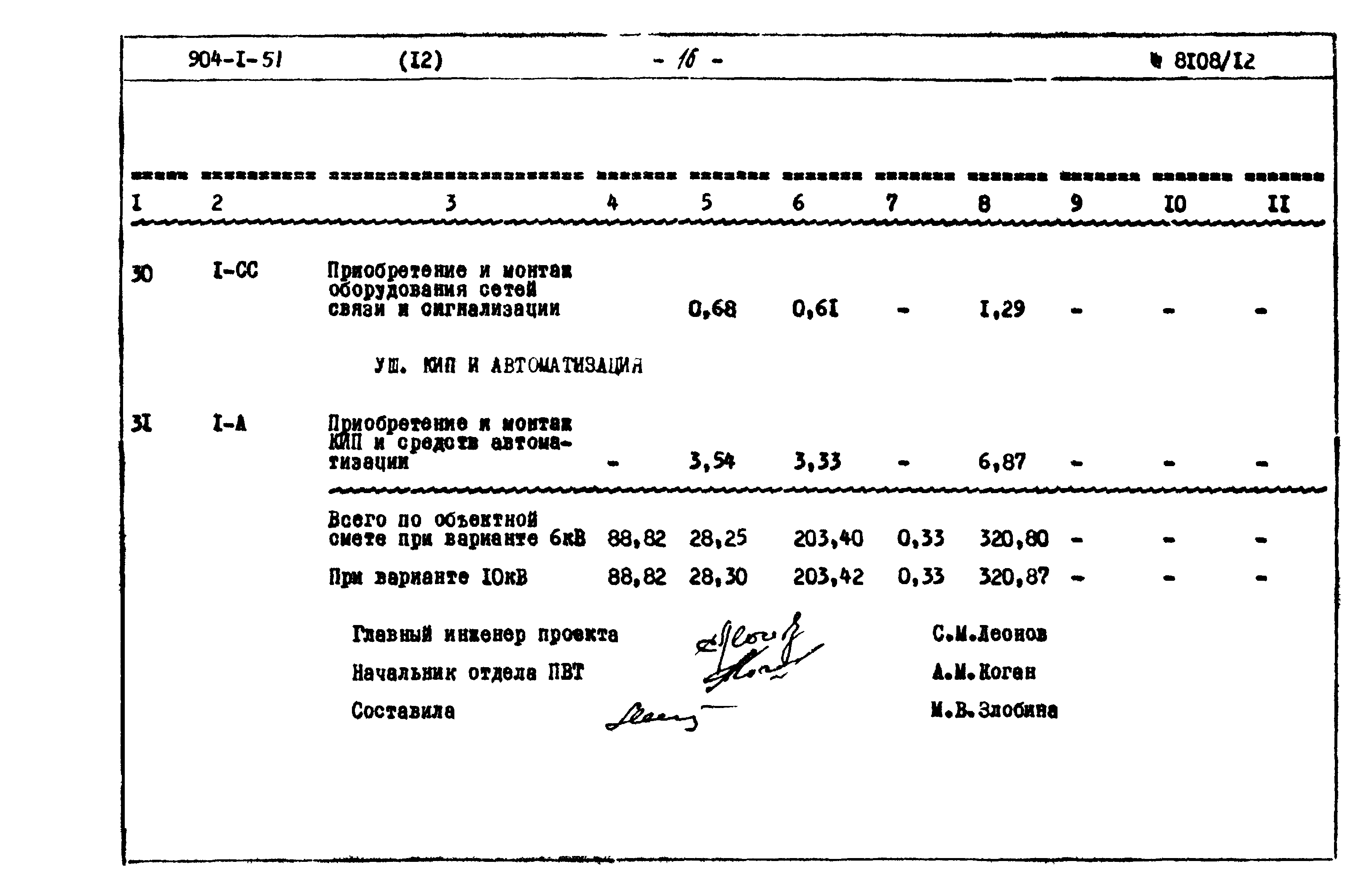 Типовой проект 904-1-51