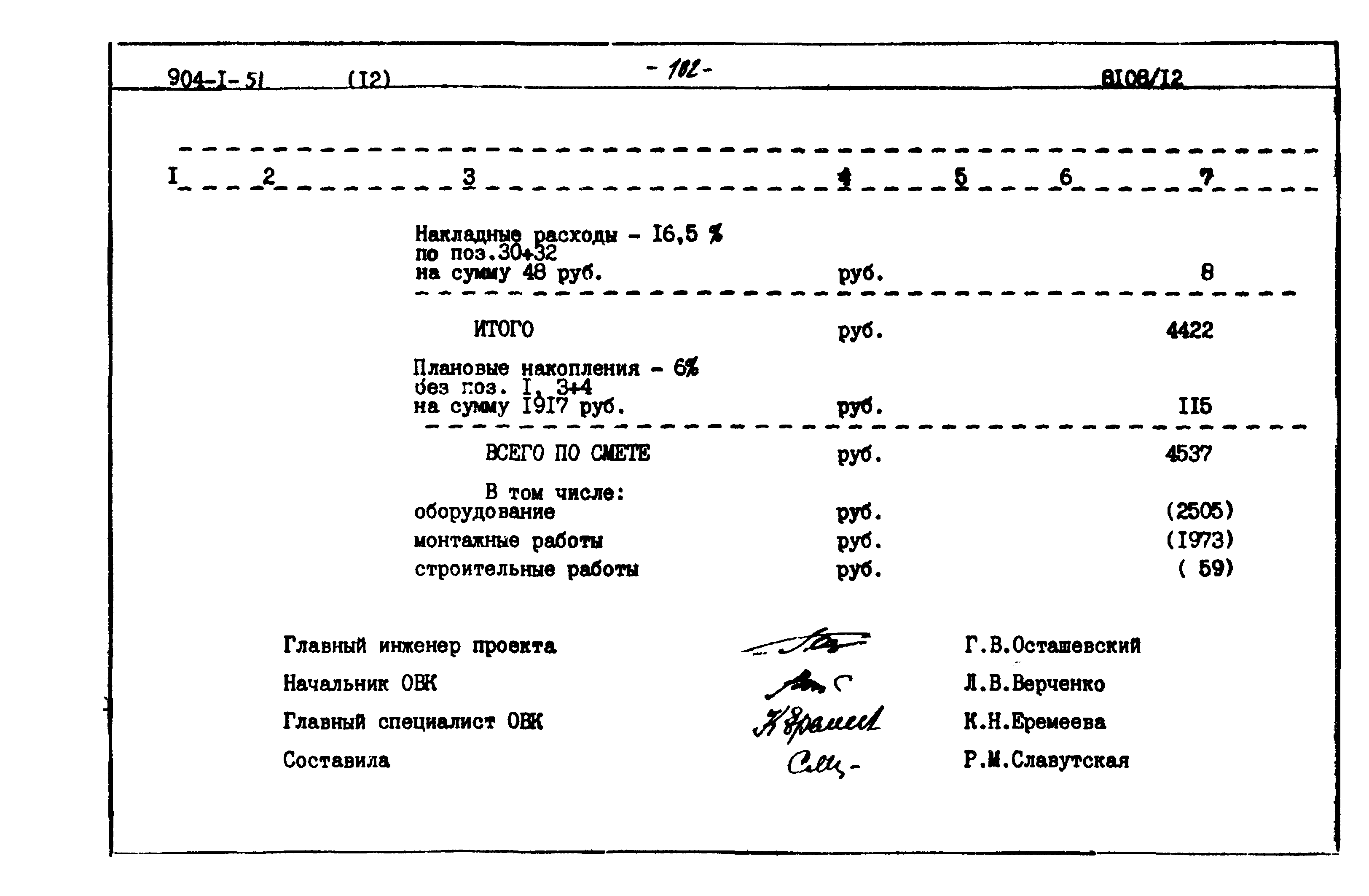 Типовой проект 904-1-51