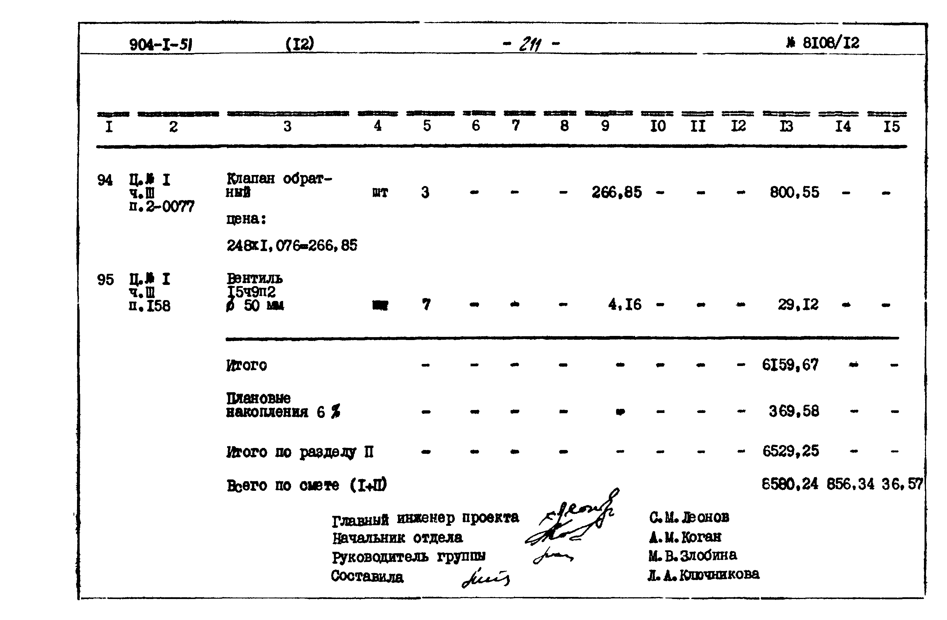 Типовой проект 904-1-51