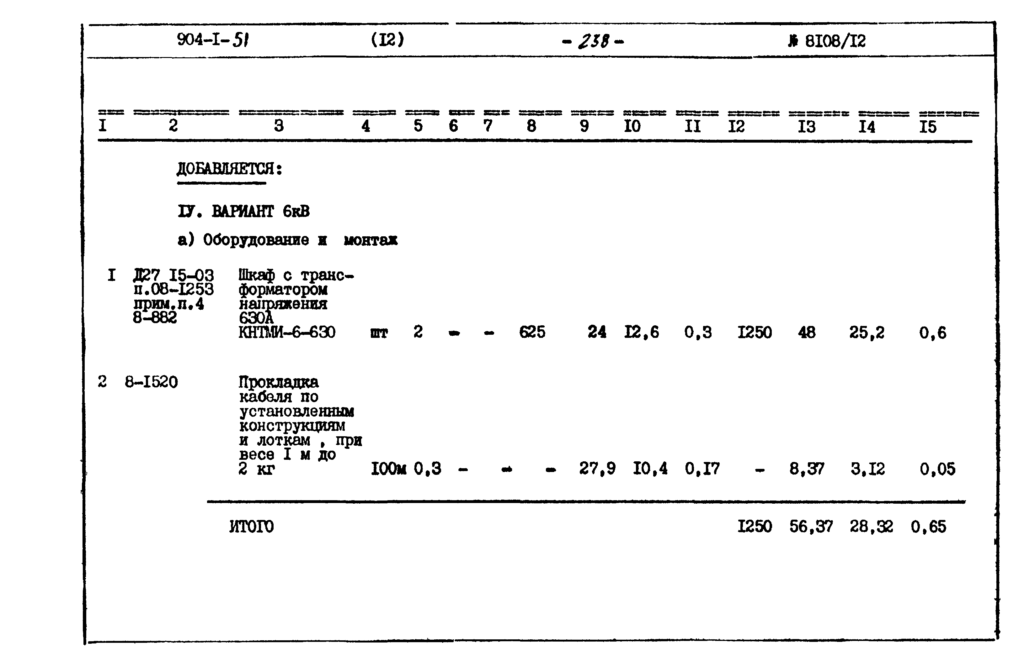 Типовой проект 904-1-51