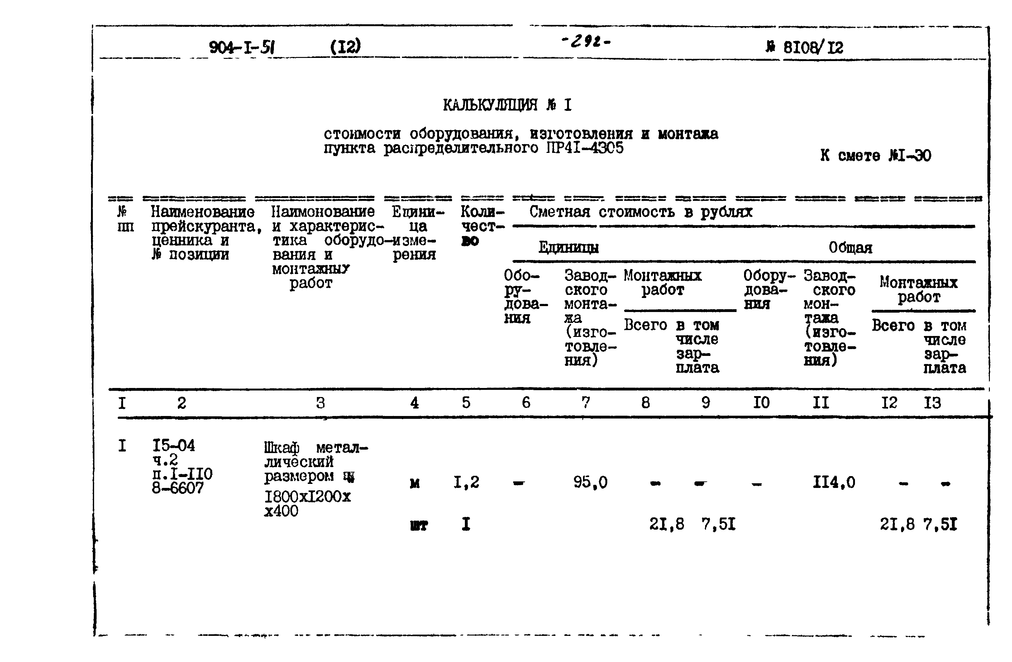 Типовой проект 904-1-51