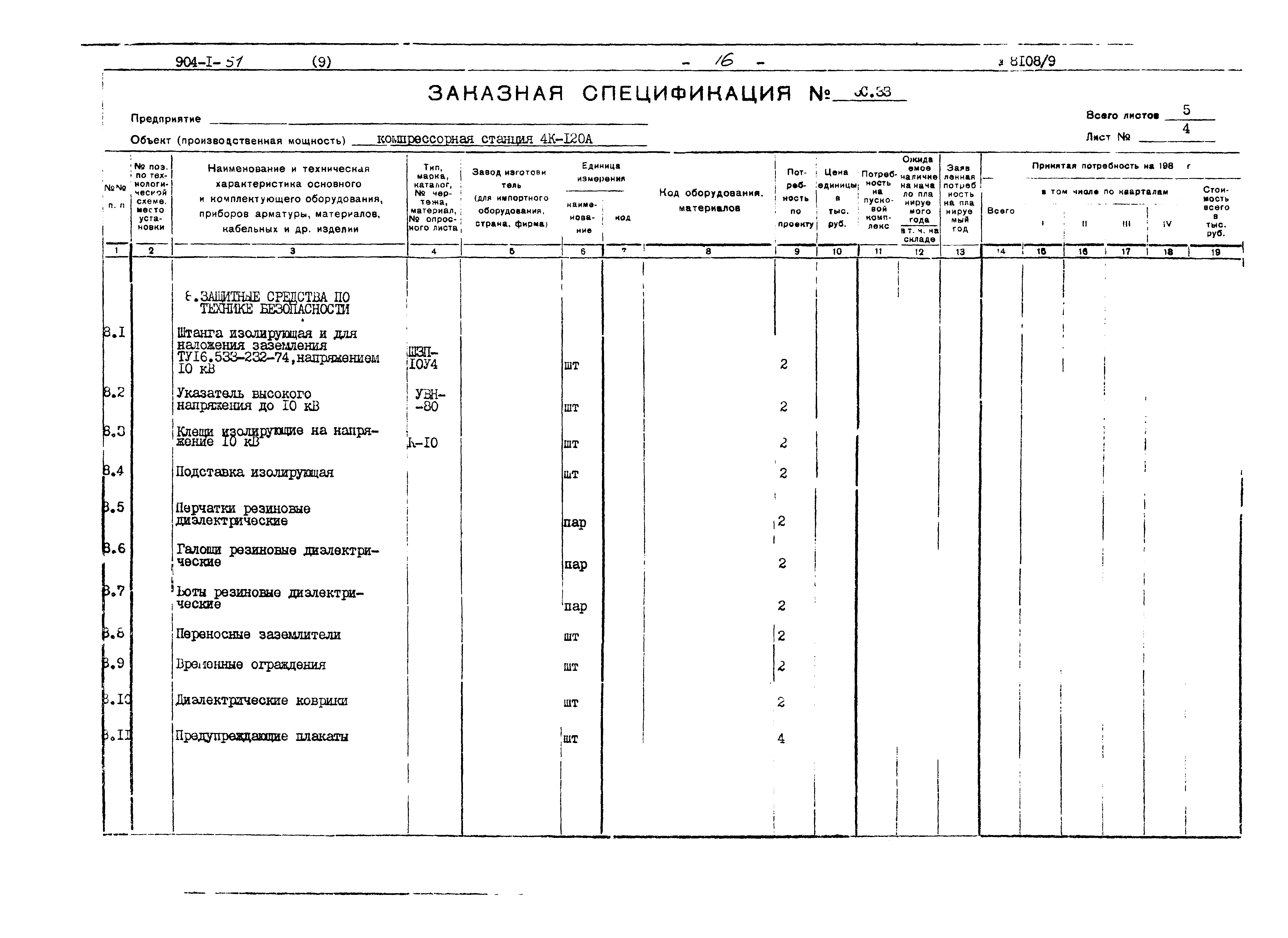 Типовой проект 904-1-51