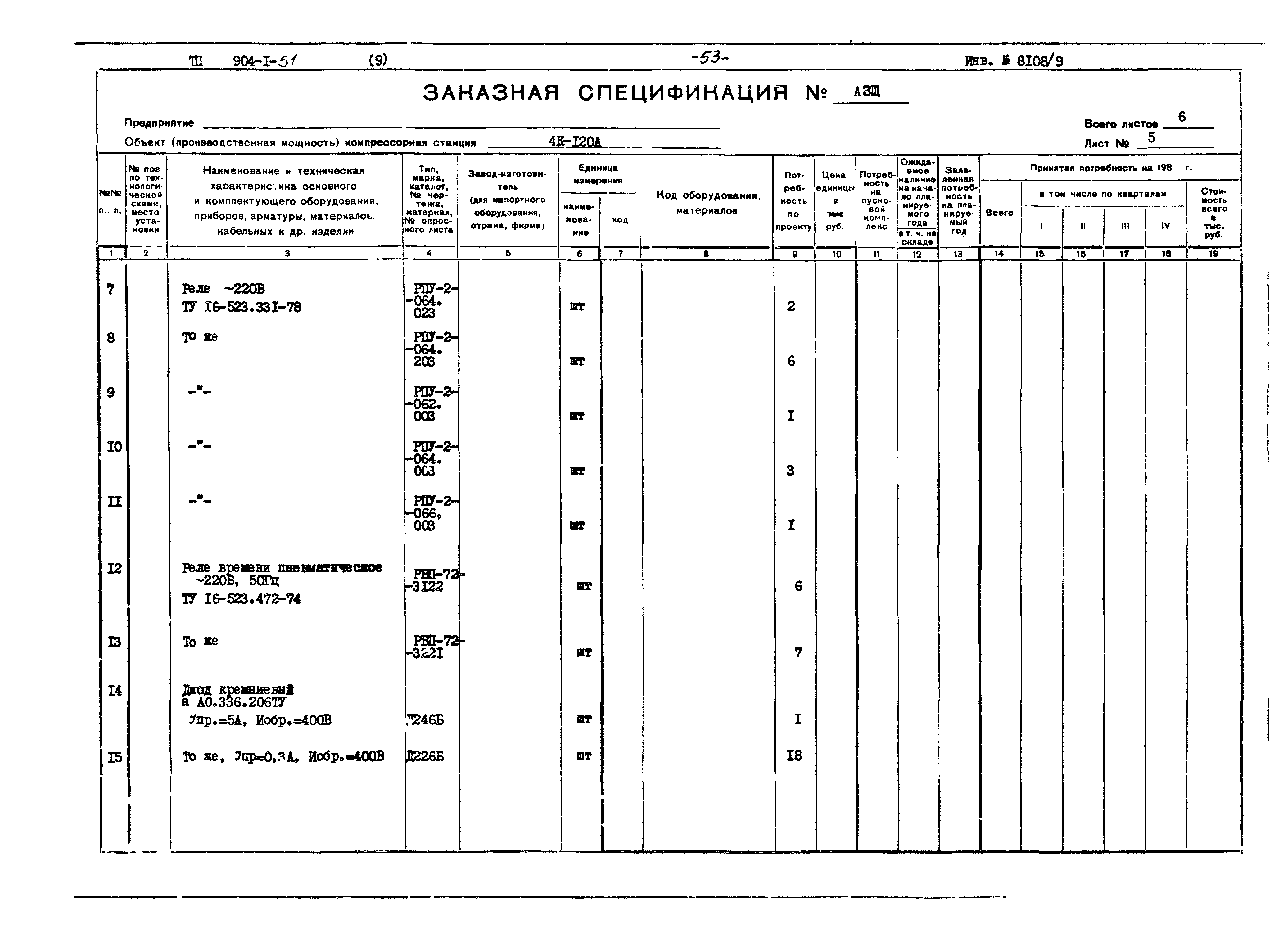 Типовой проект 904-1-51