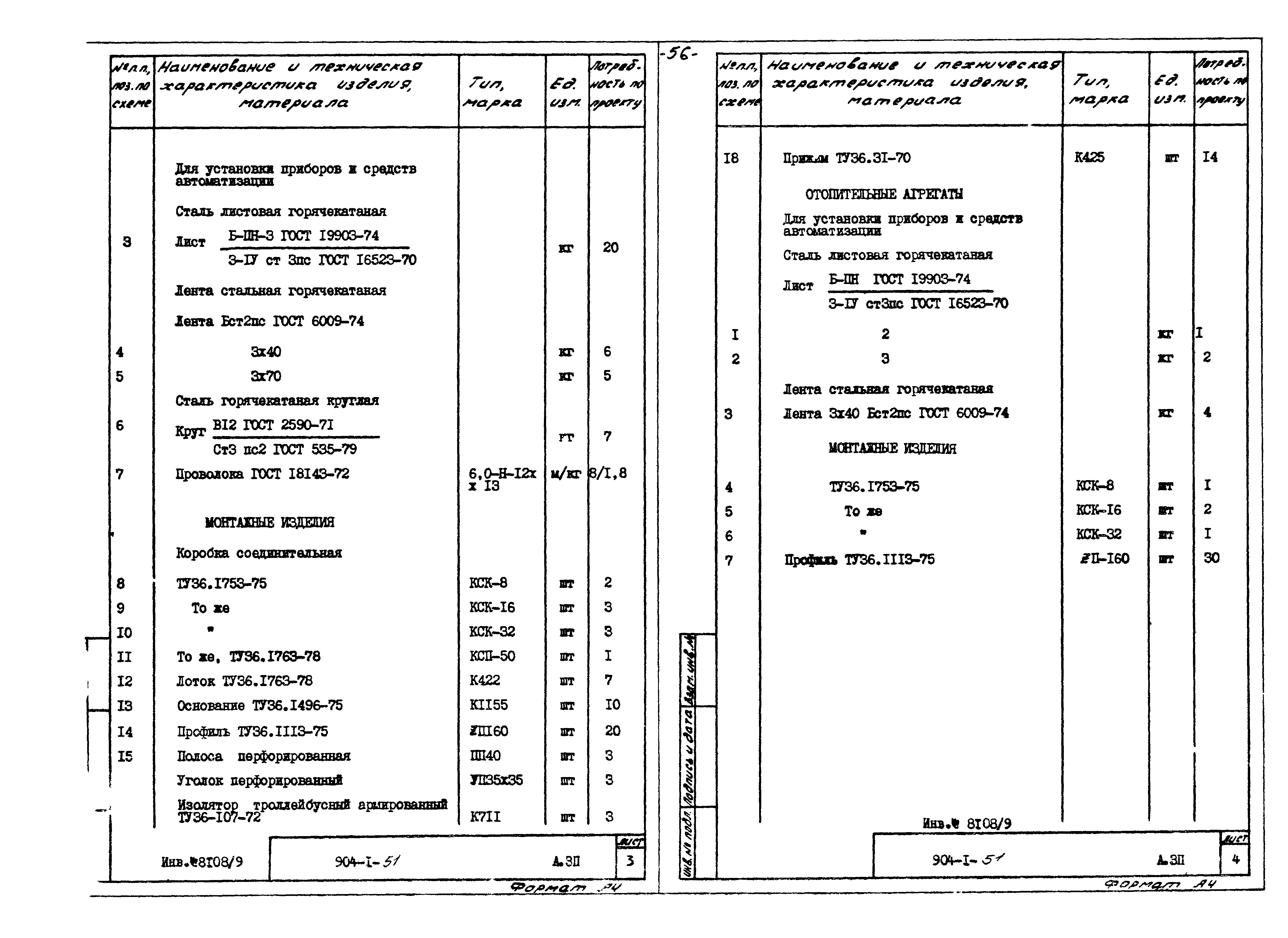 Типовой проект 904-1-51