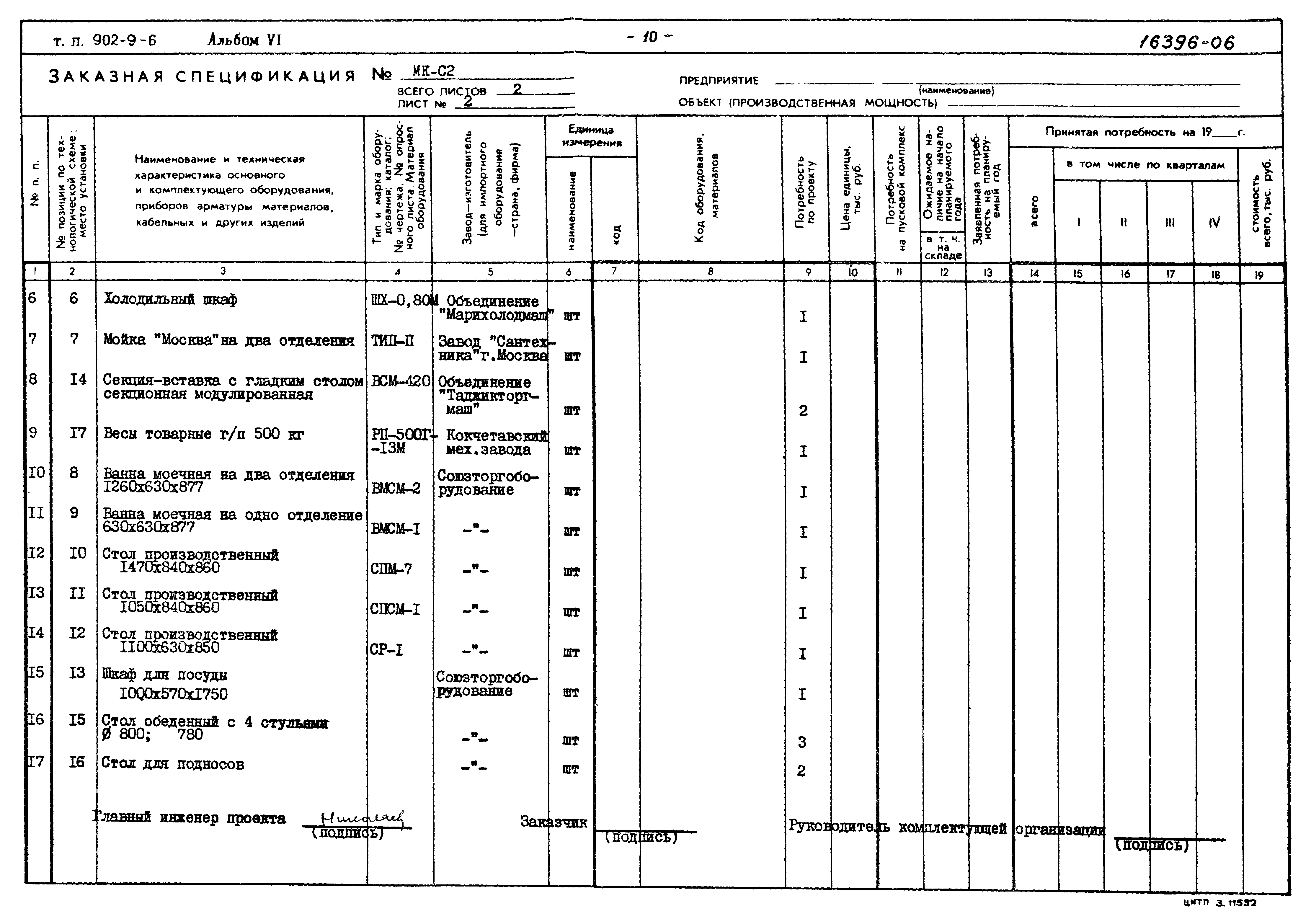 Типовой проект 902-9-6
