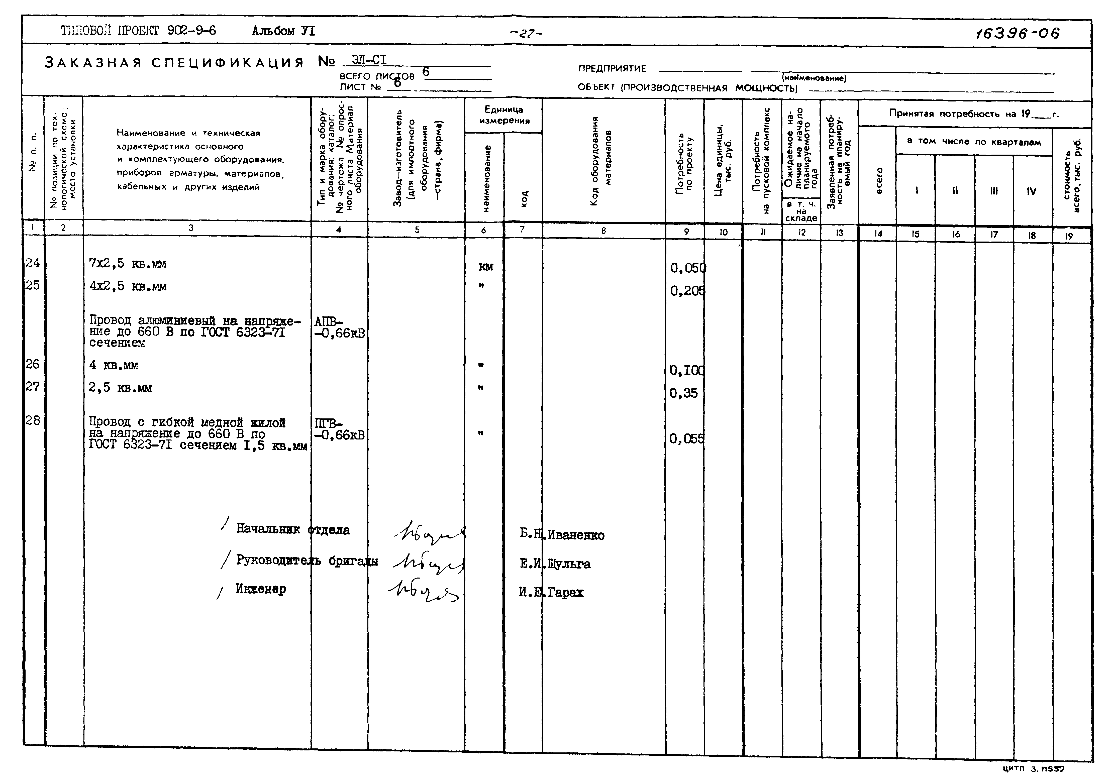 Типовой проект 902-9-6