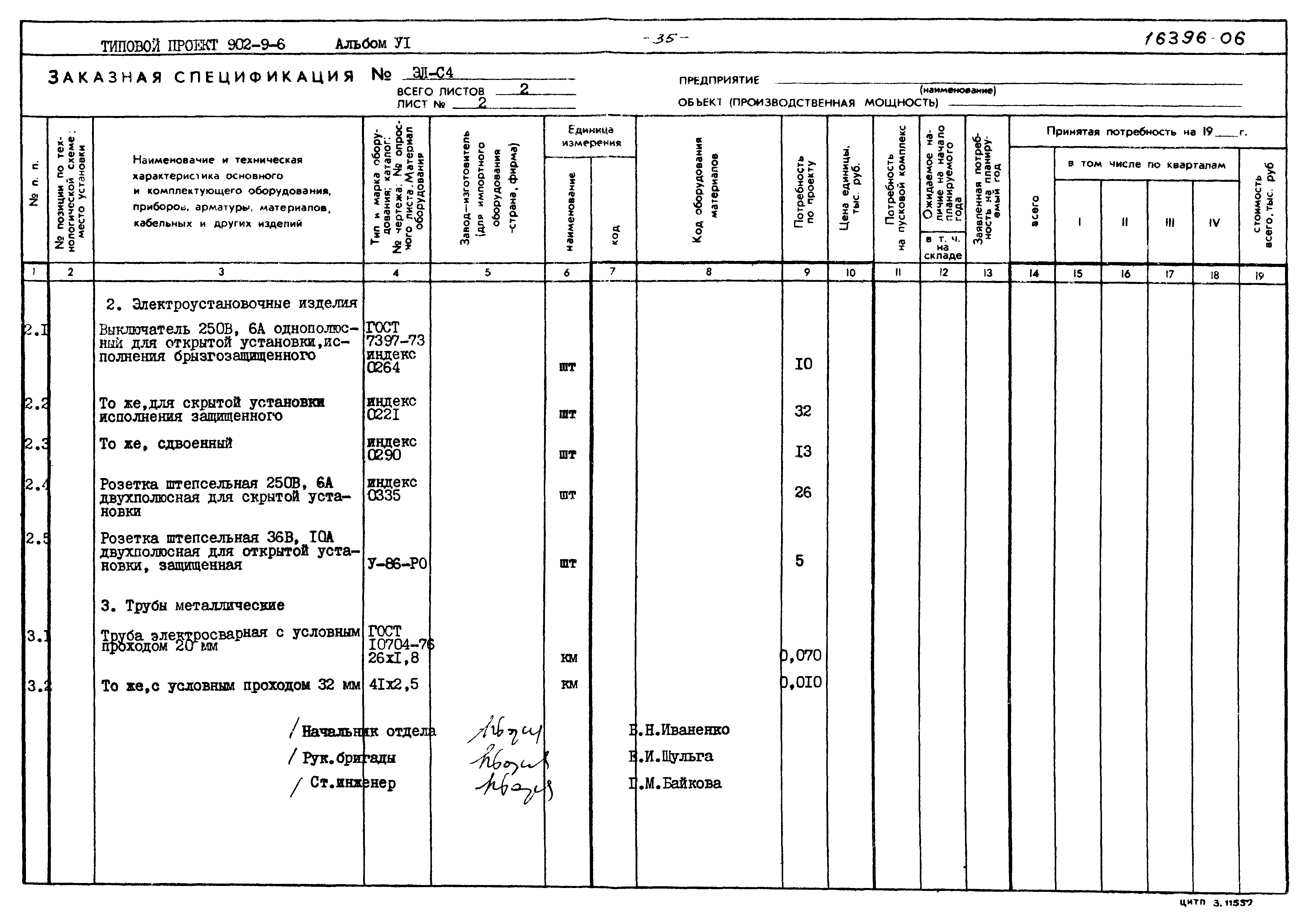Типовой проект 902-9-6