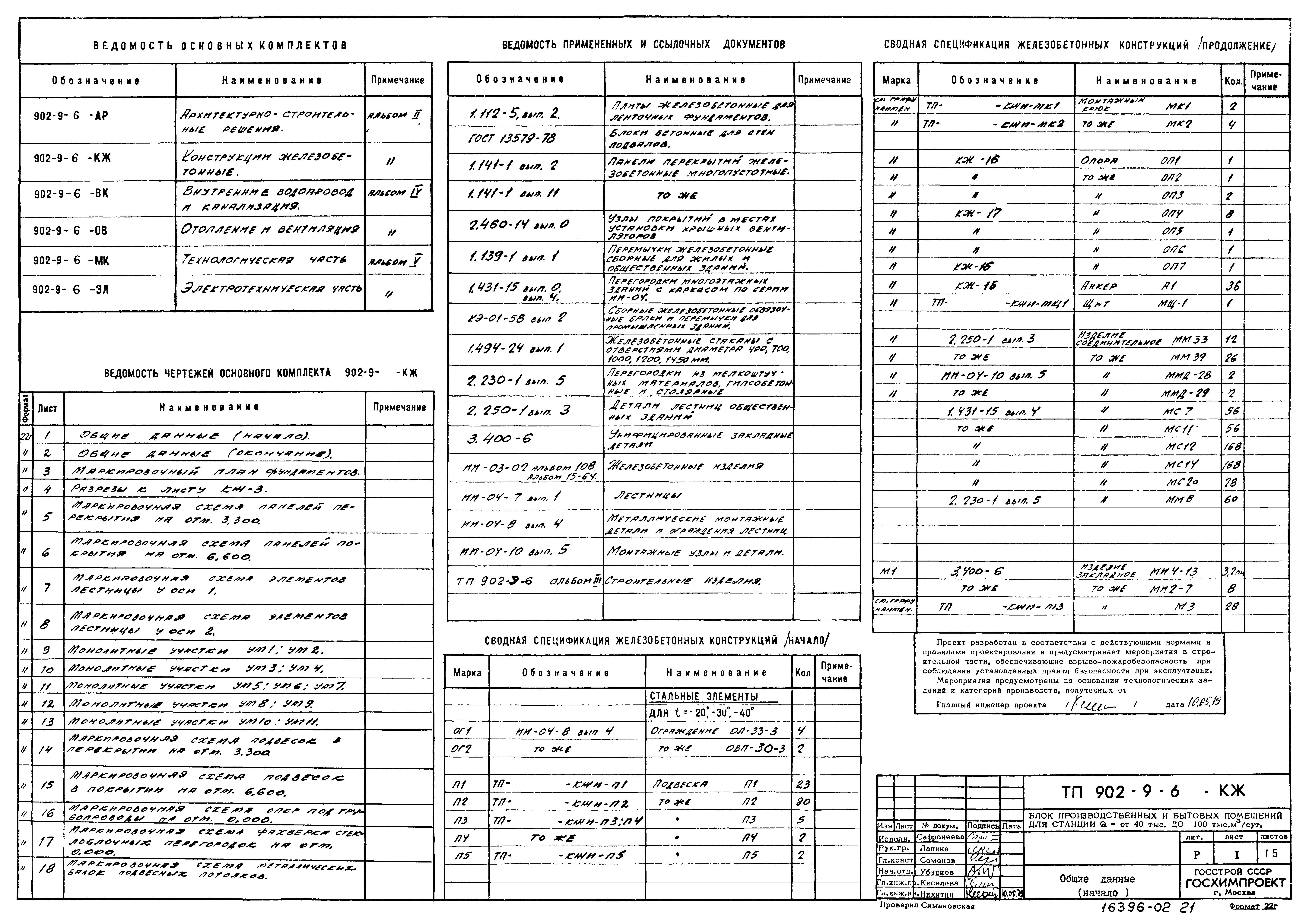 Типовой проект 902-9-6