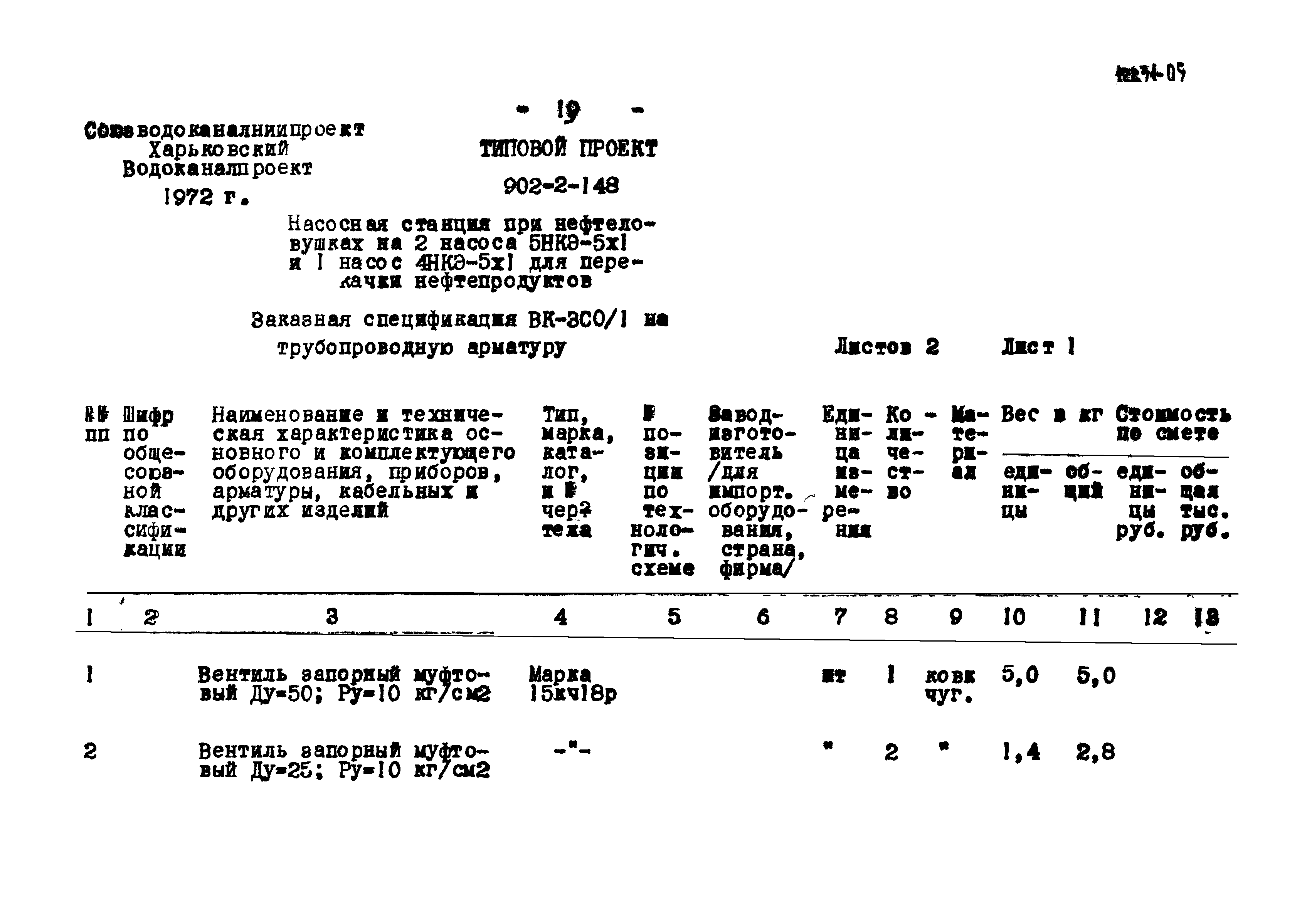 Типовой проект 902-2-148