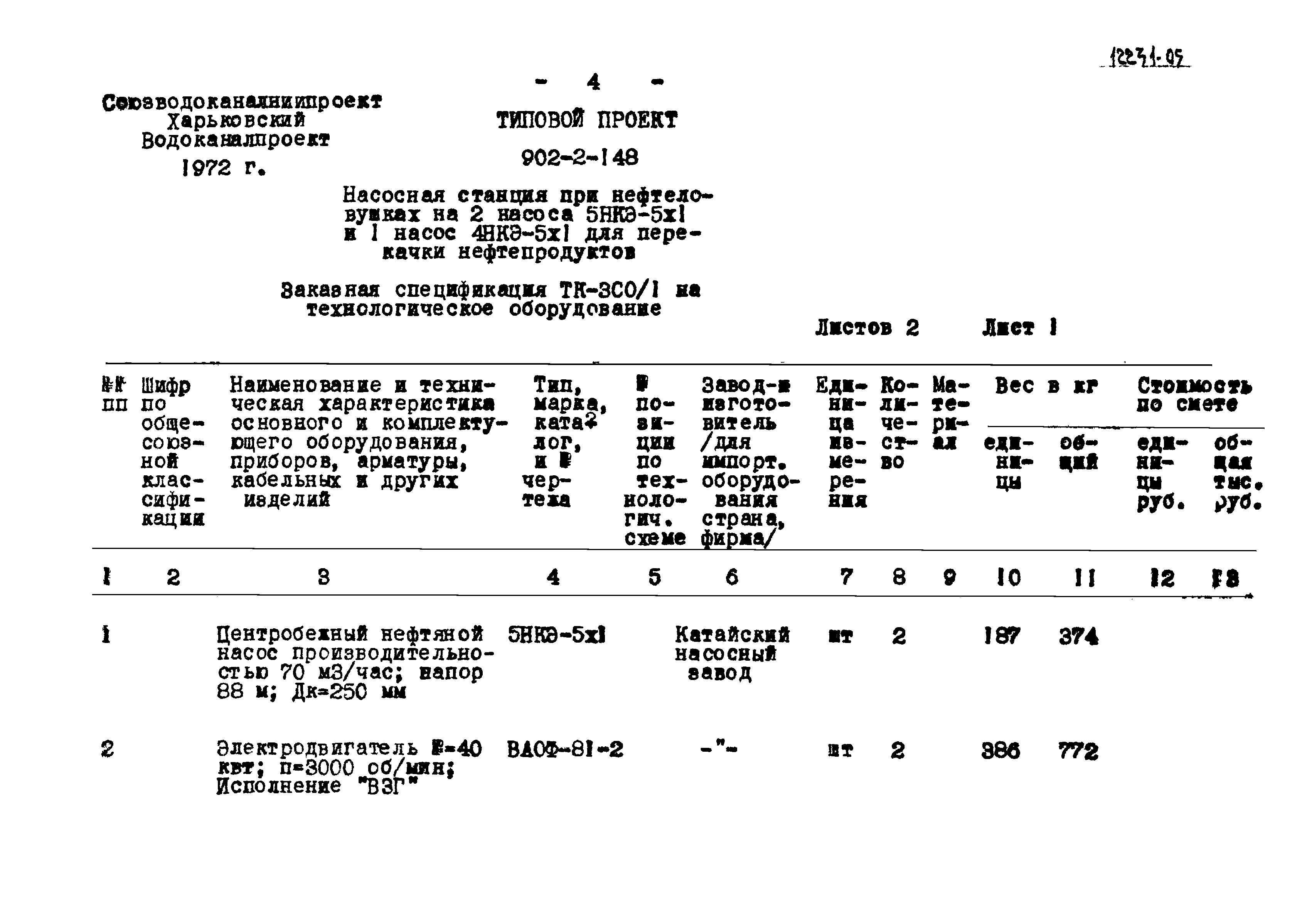 Типовой проект 902-2-148