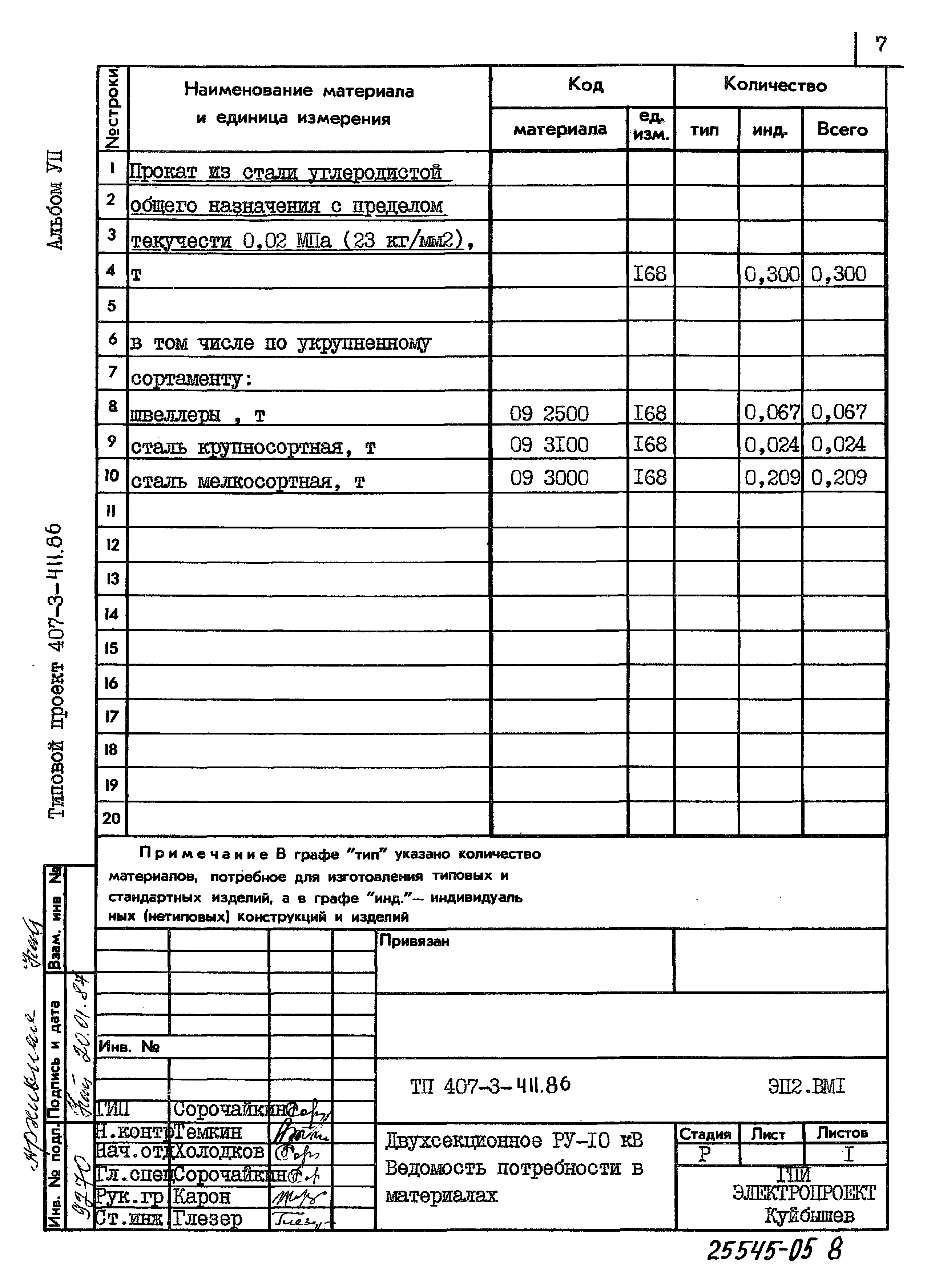 Типовой проект 407-3-411.86