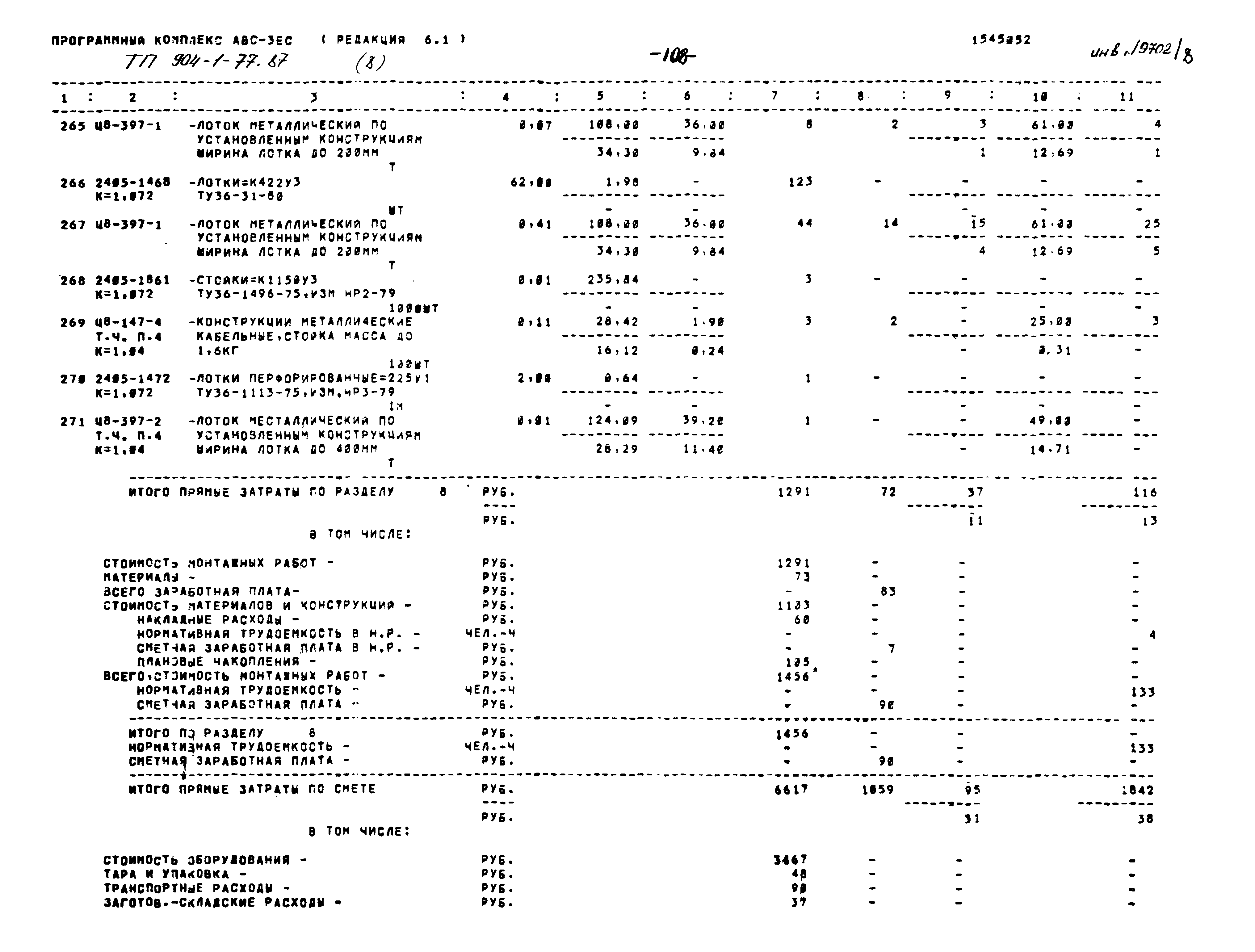 Типовой проект 904-1-77.87
