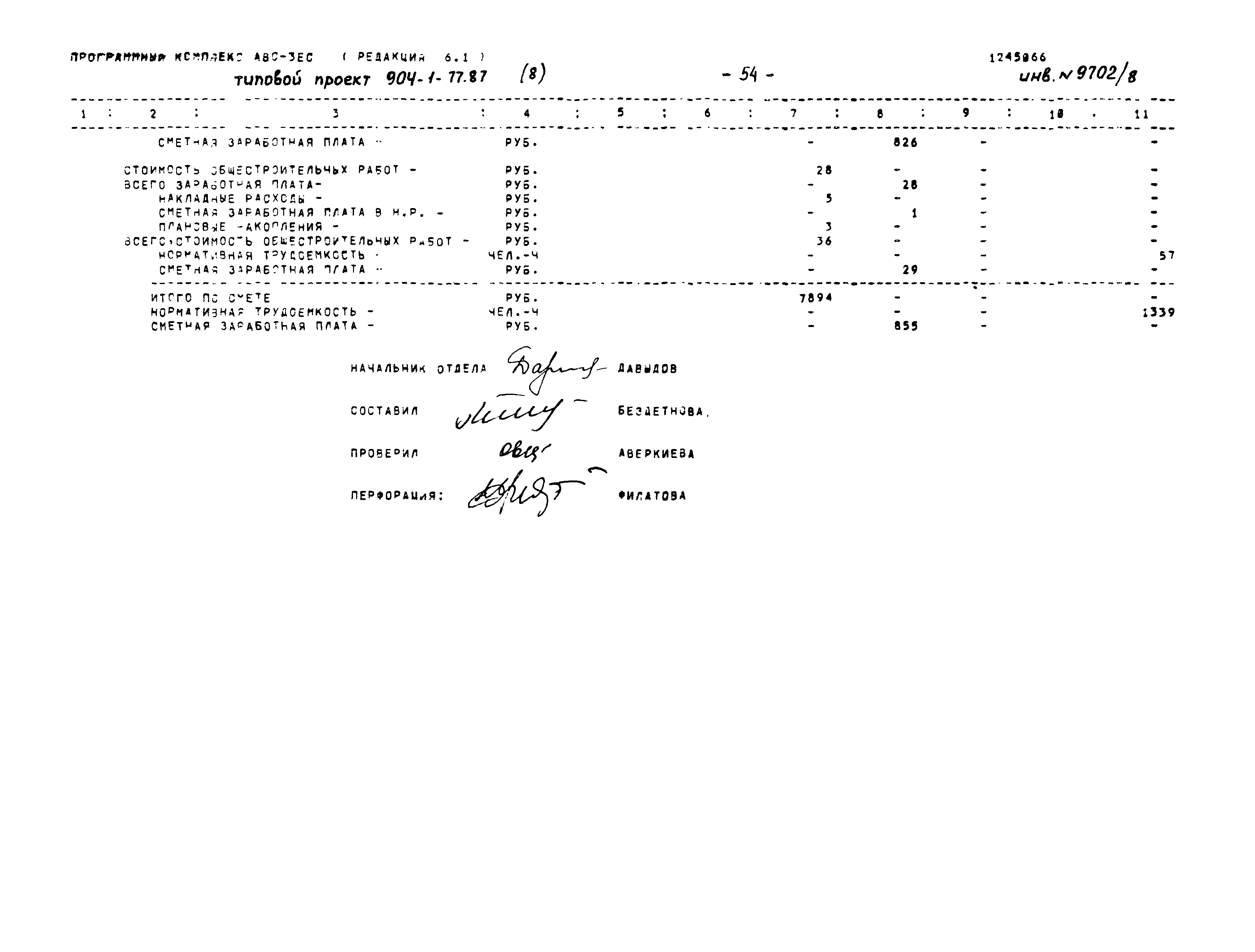 Типовой проект 904-1-77.87
