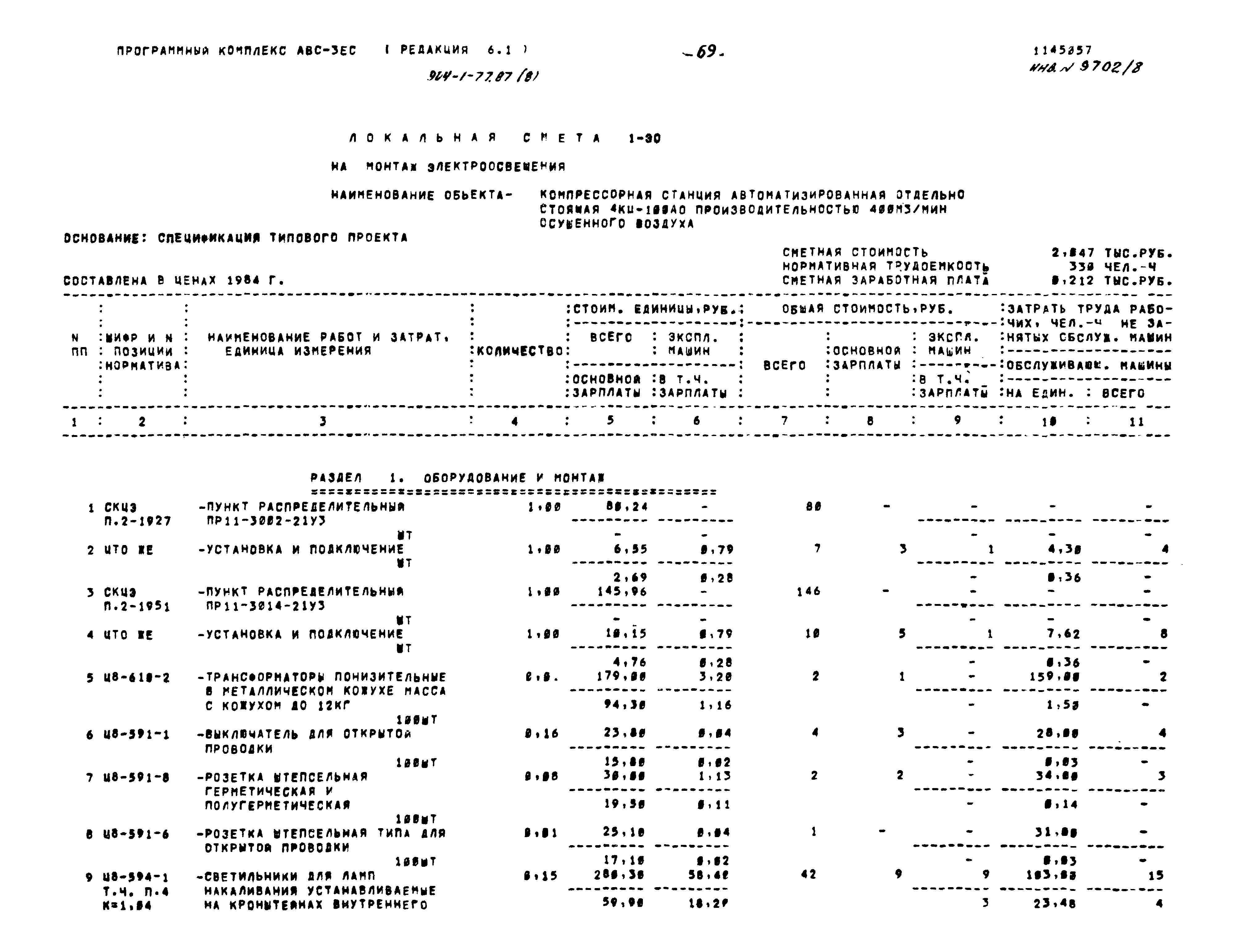 Типовой проект 904-1-77.87