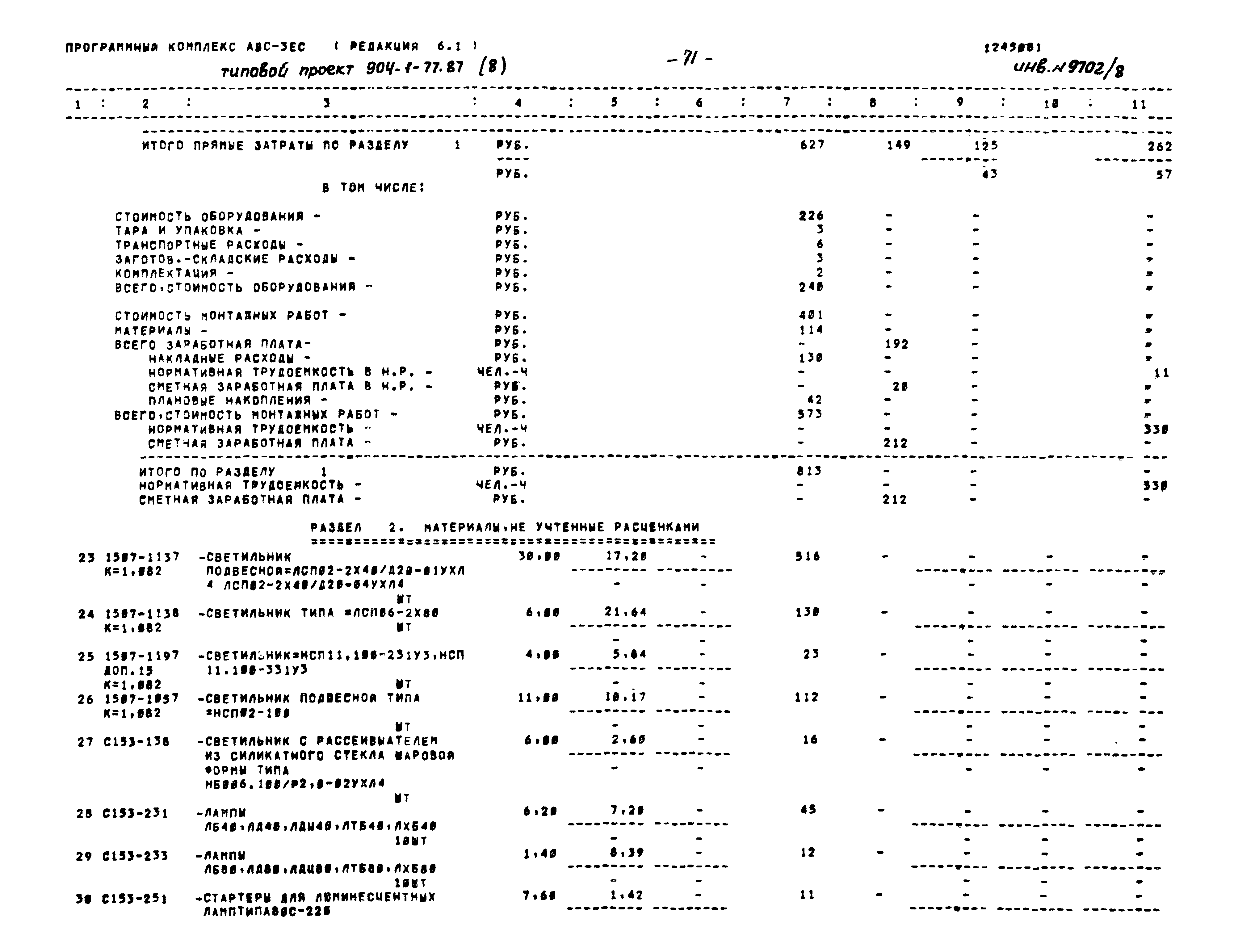 Типовой проект 904-1-77.87