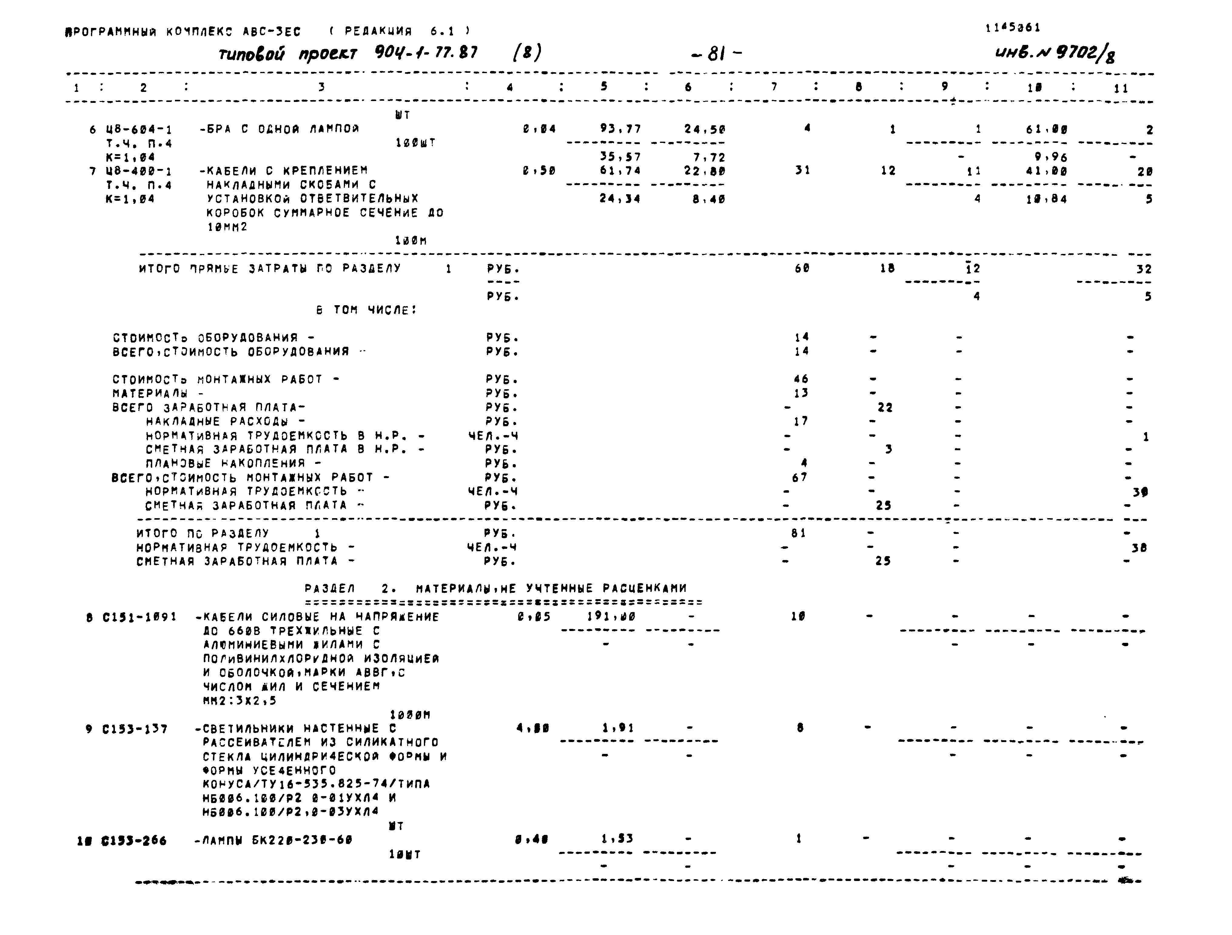 Типовой проект 904-1-77.87