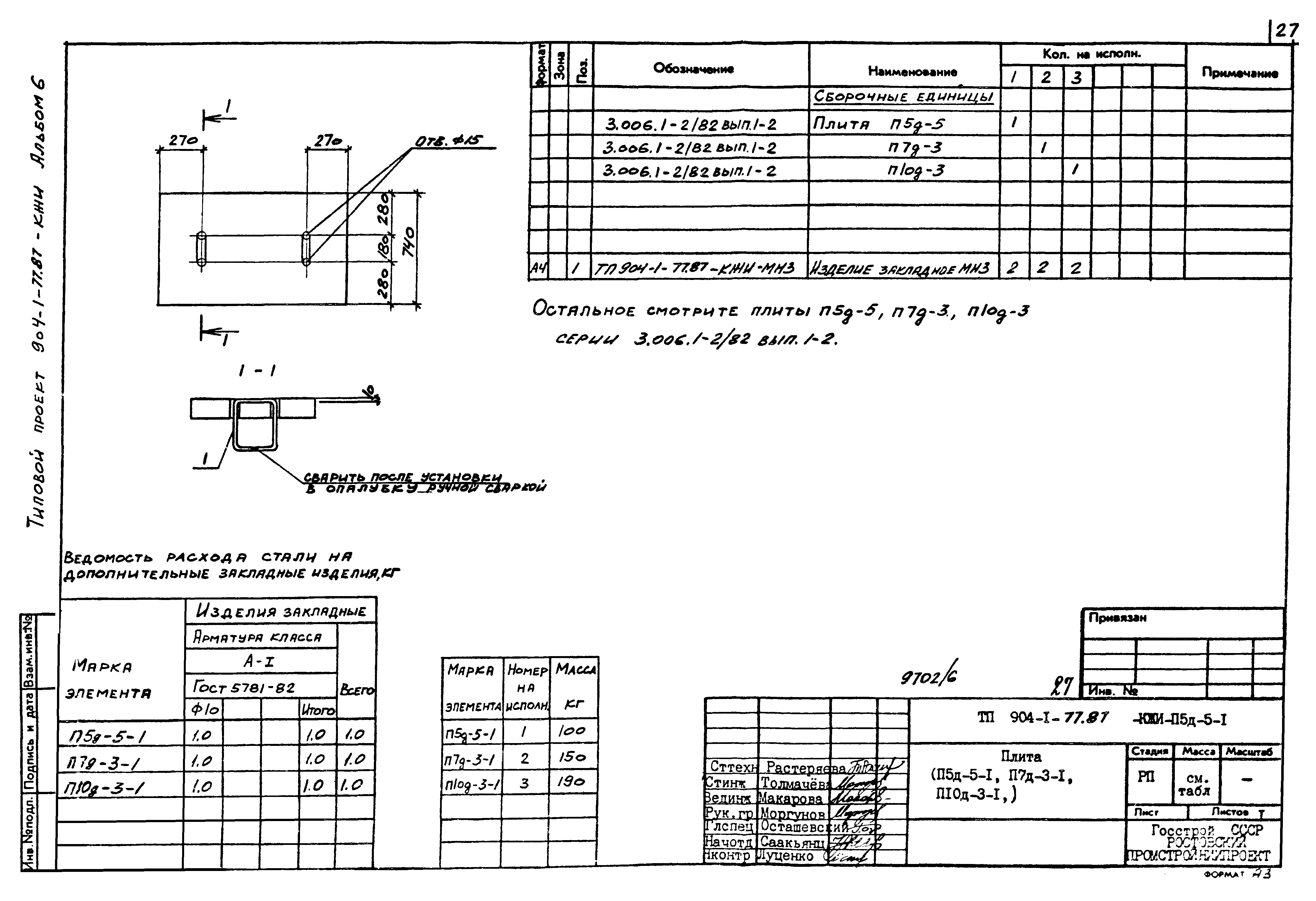 Типовой проект 904-1-77.87