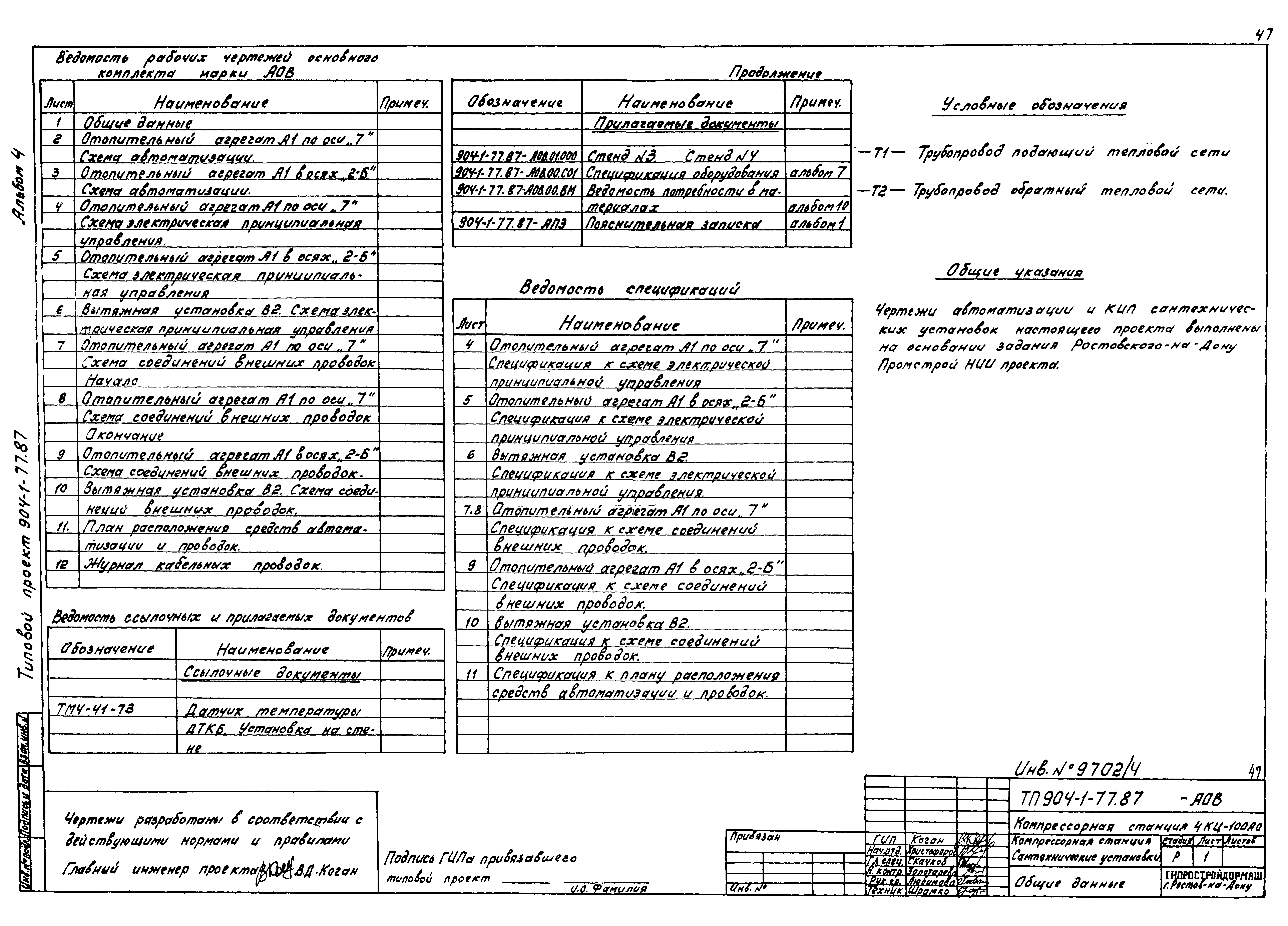 Типовой проект 904-1-77.87