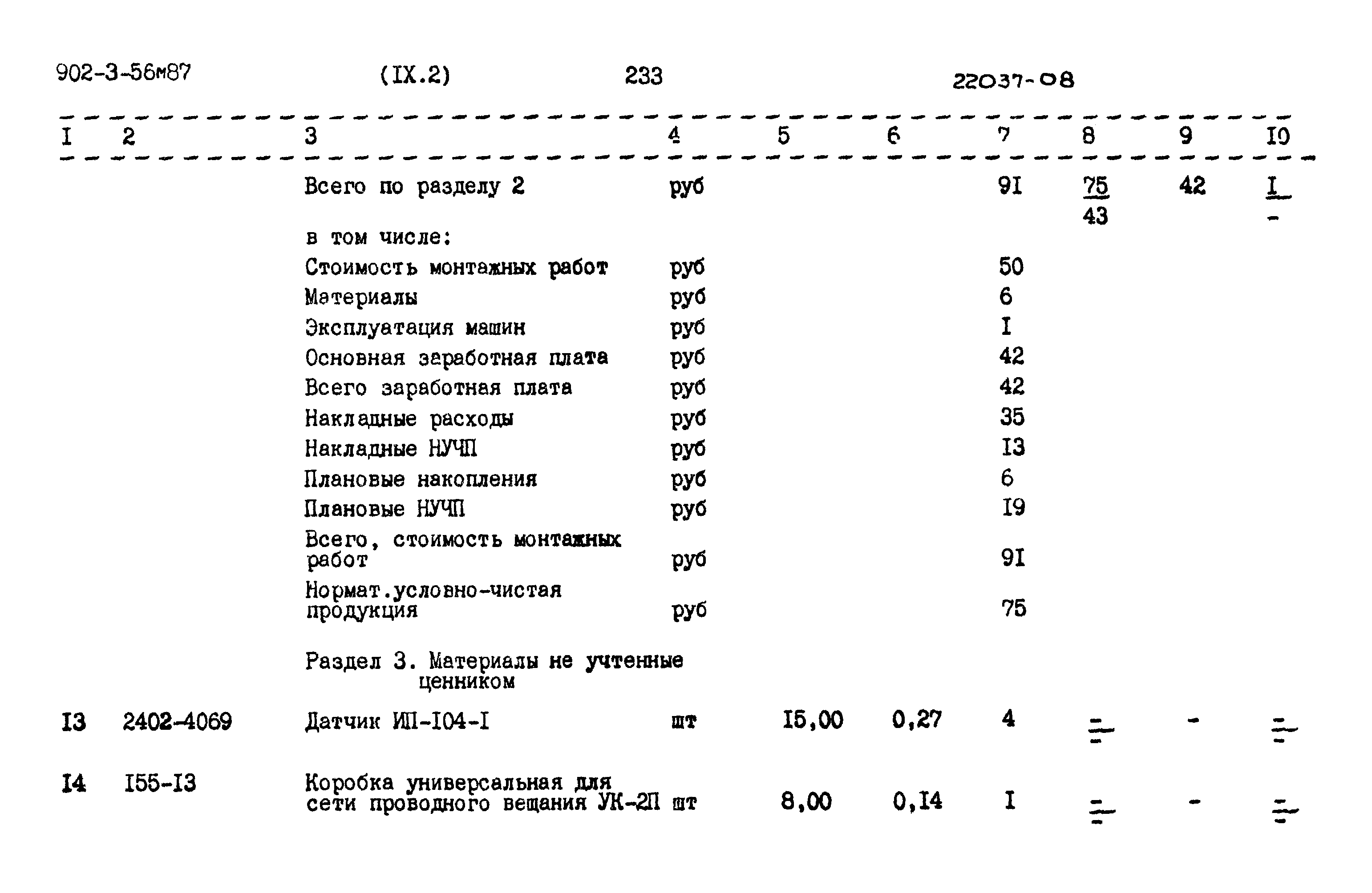 Типовой проект 902-3-56м.87