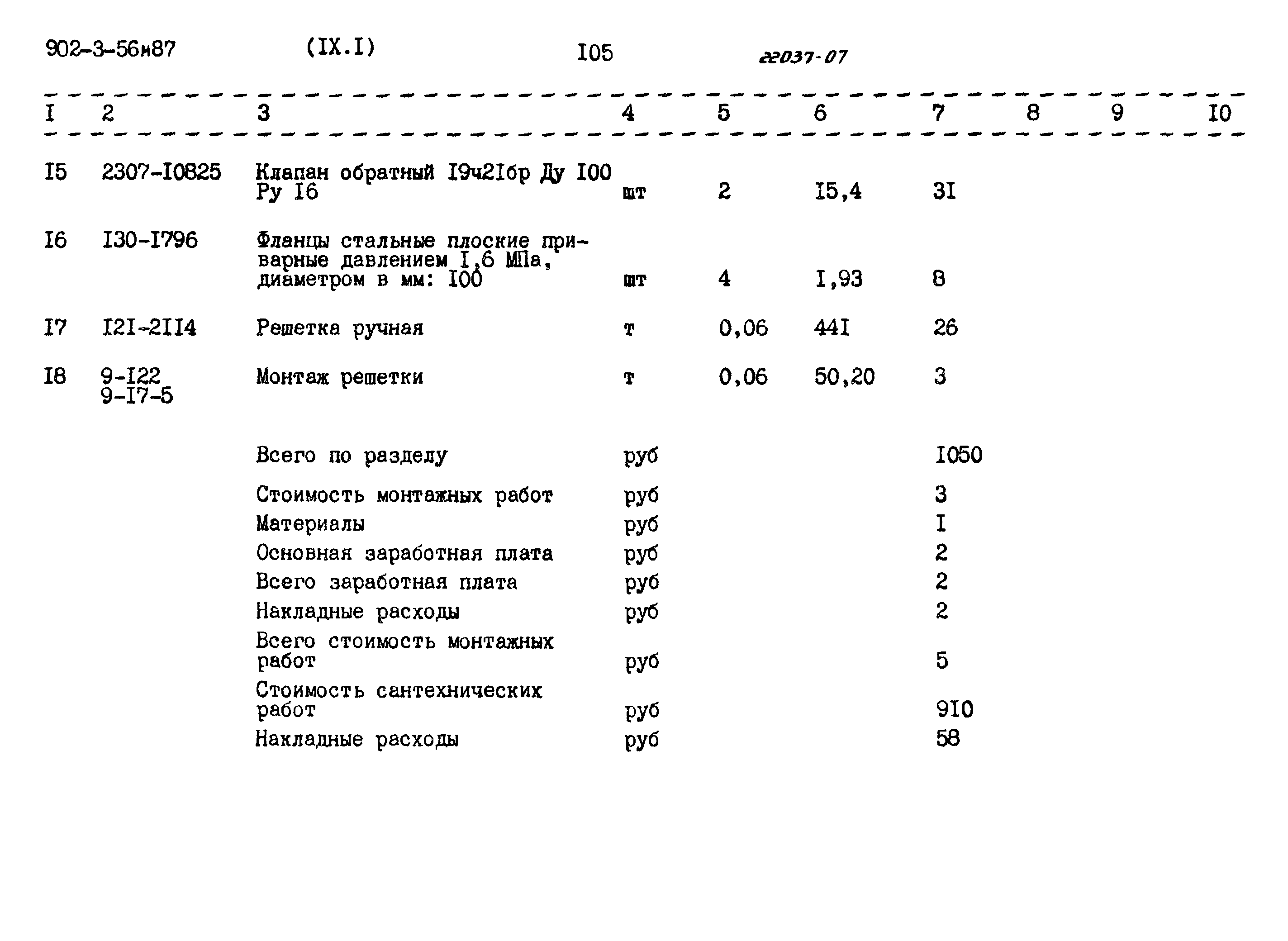 Типовой проект 902-3-56м.87