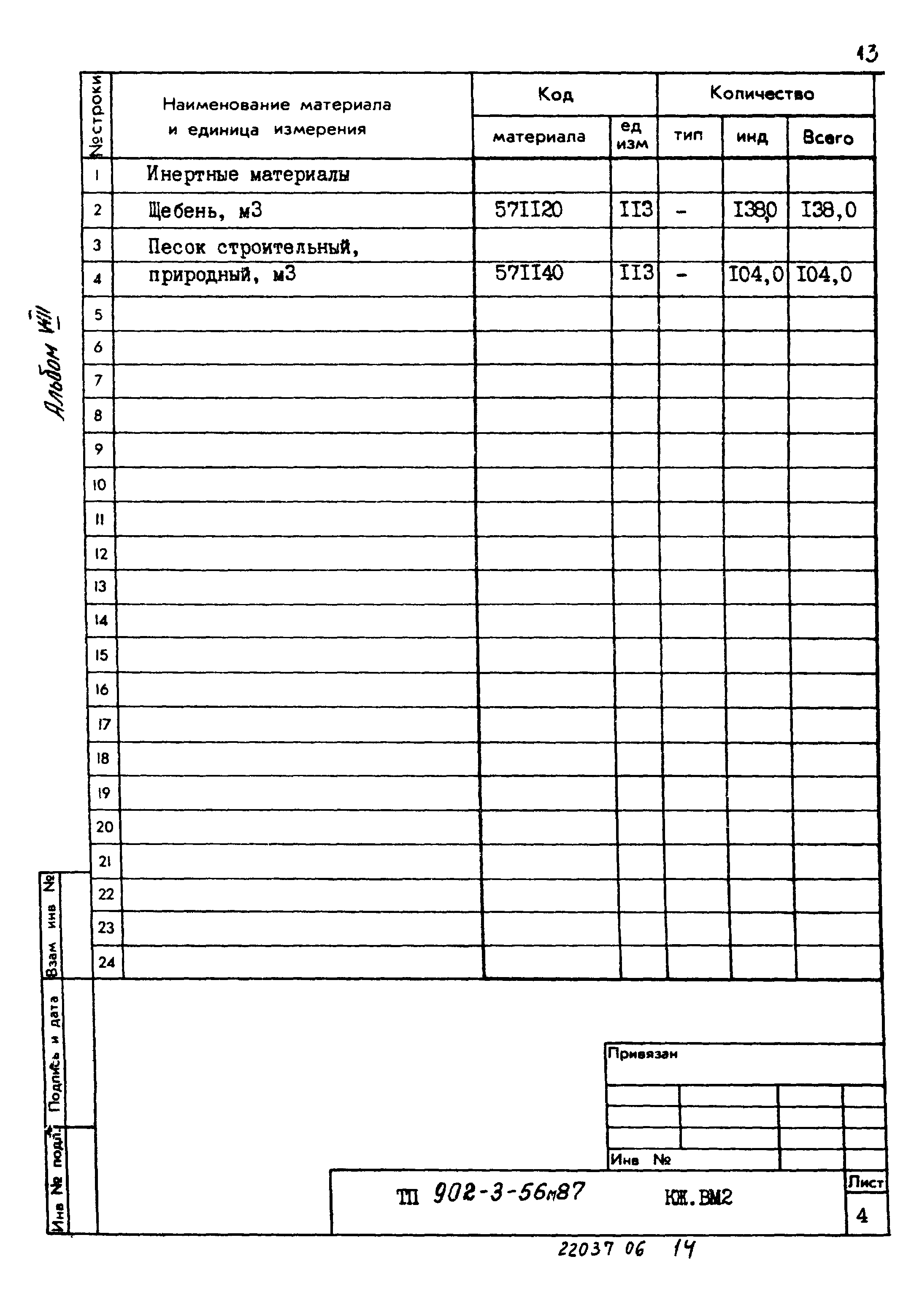 Типовой проект 902-3-56м.87
